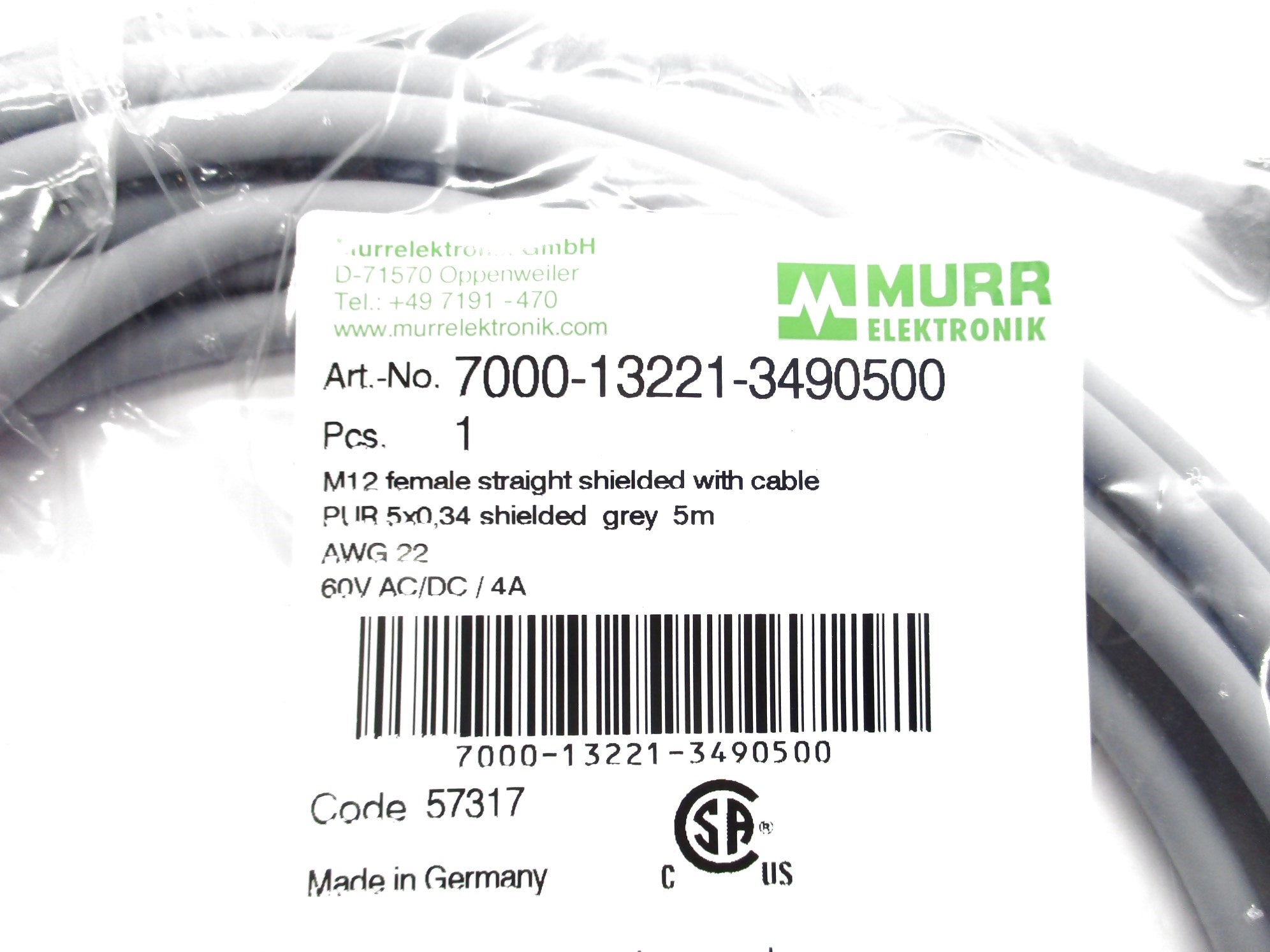 MURR ELEKTRONIK 7000-13221-3490500 NSMP