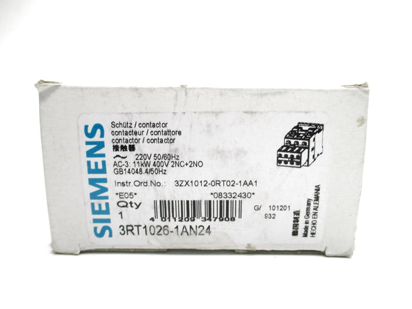 SIEMENS 3RT1026-1AN24 220V NSMP