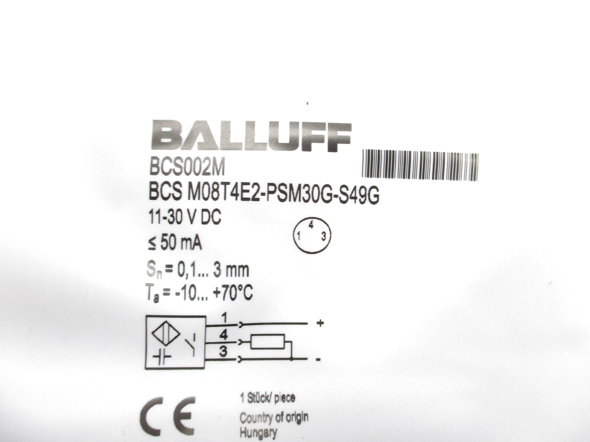 BALLUFF BCS M08T4E2-PSM30G-S49G NSMP
