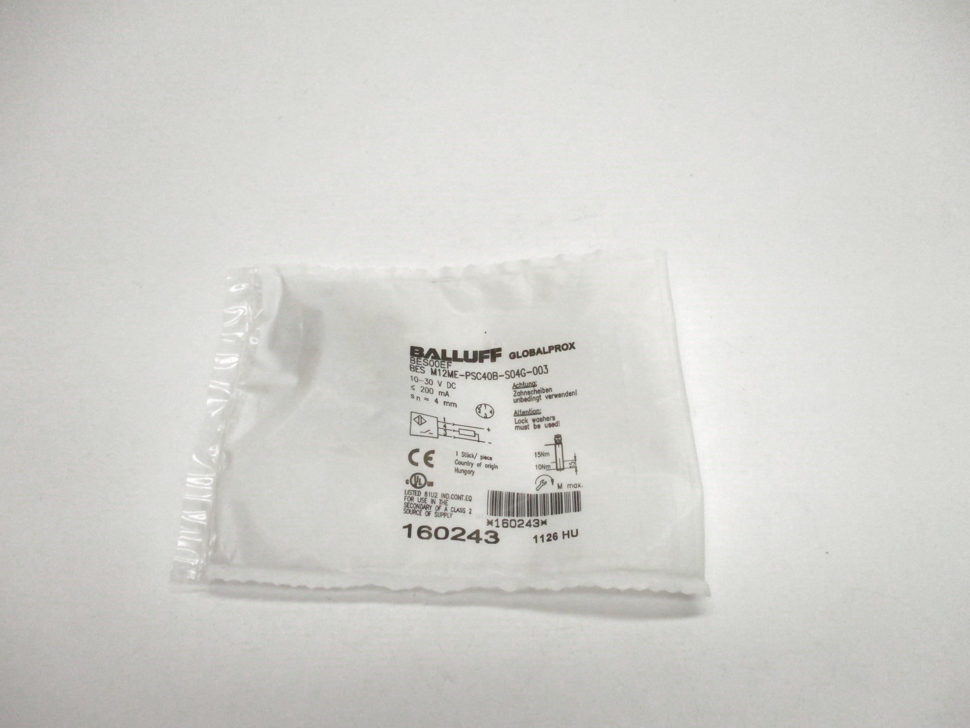 BALLUFF BESM12ME-PSC40B-S04G-003 BES00EF 10-30VDC NSMP