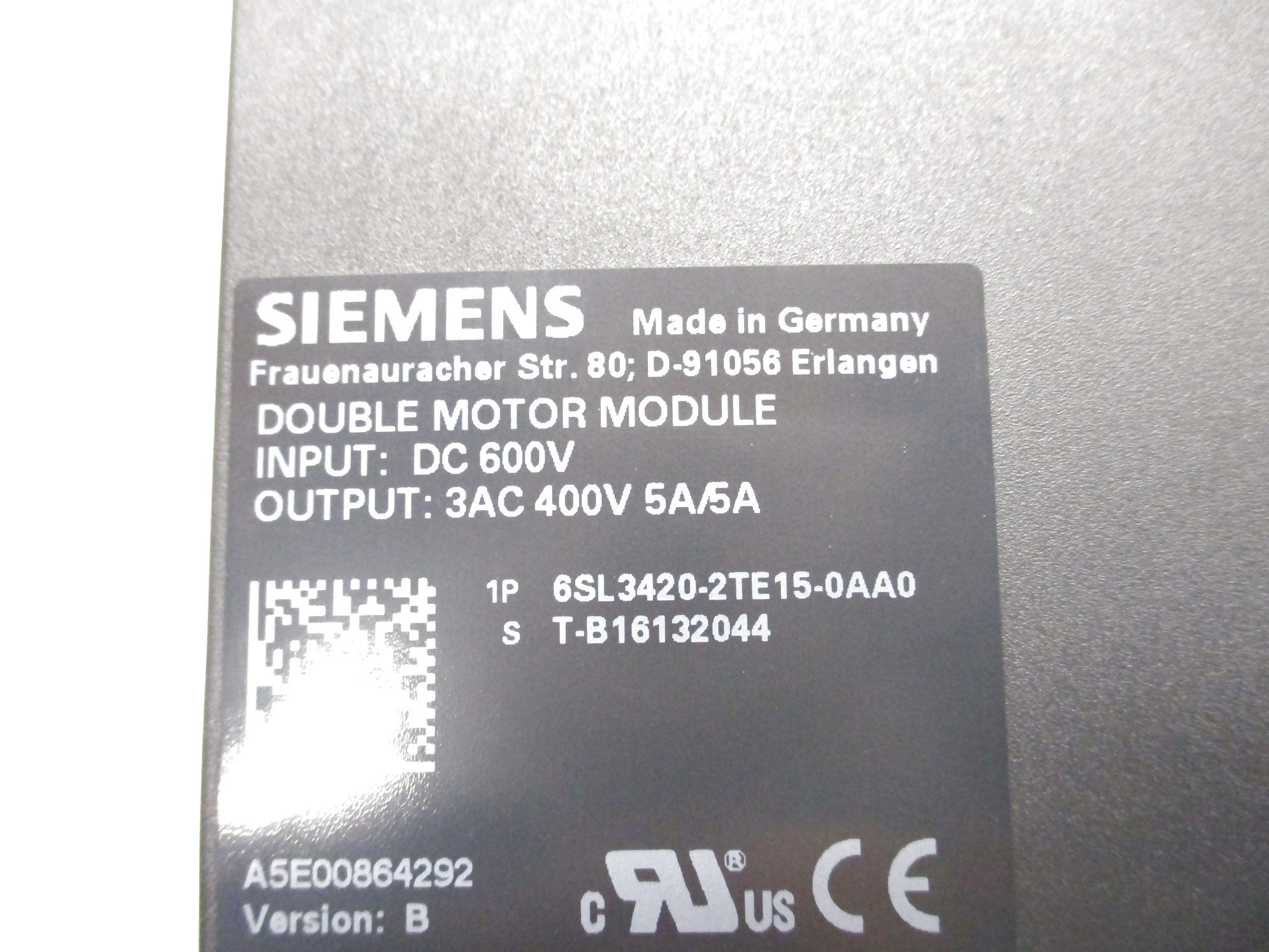 SIEMENS 6SL3420-2TE15-0AA0 NSMP
