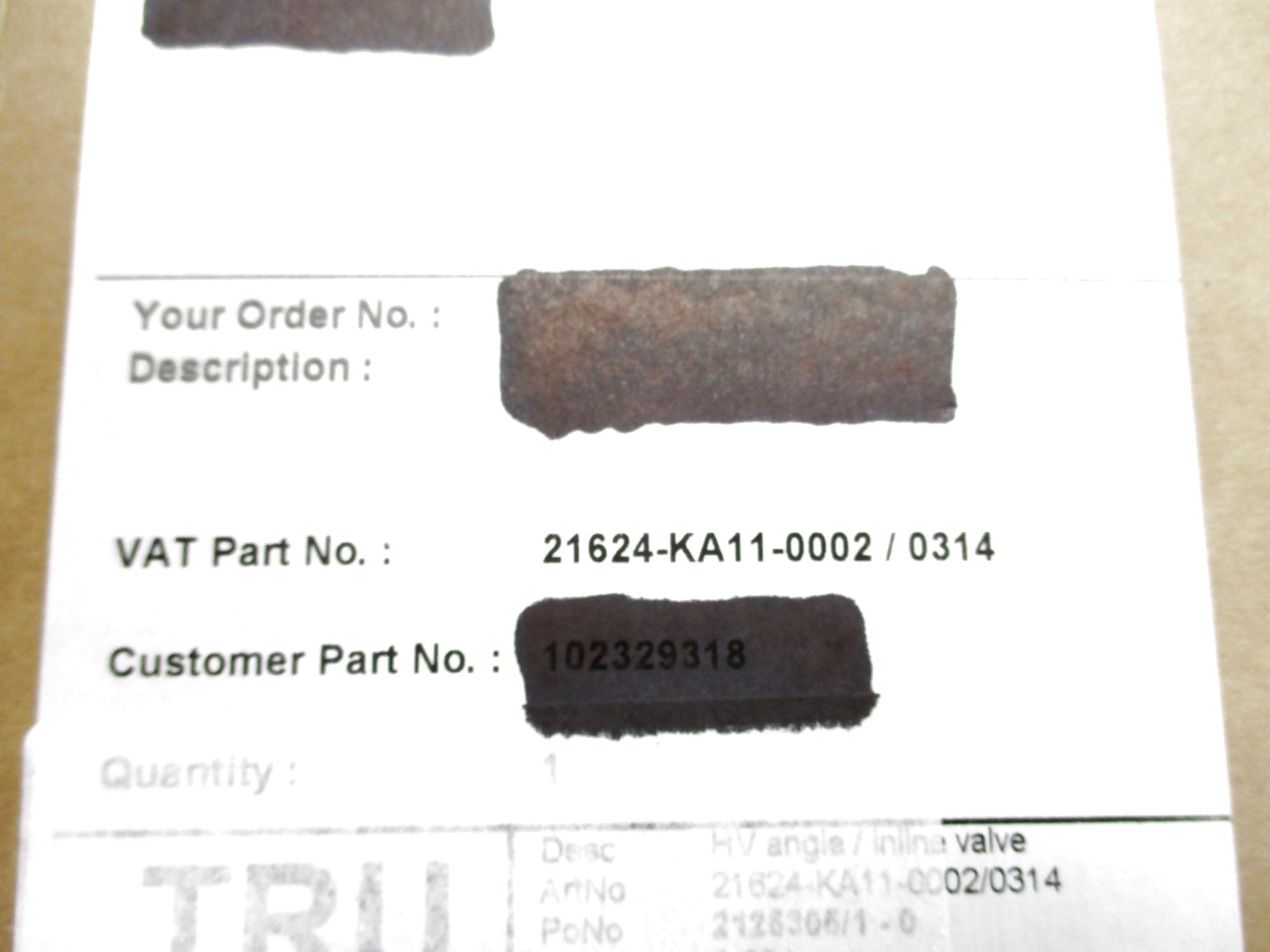 VAT 21624-KA11-0002/0314 NSMP