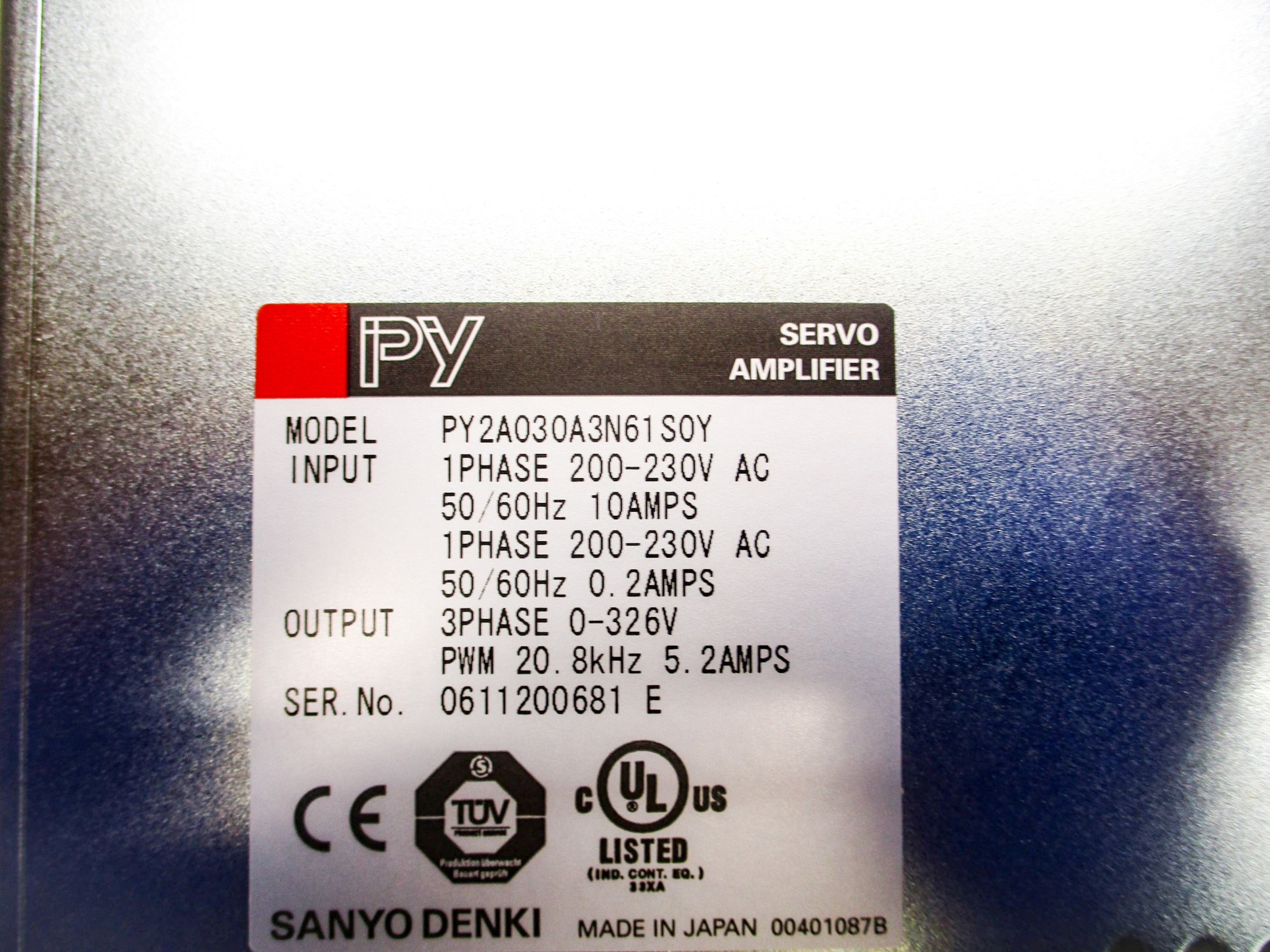 SANYO DENKI PY2A030A3N61S0Y NSMP