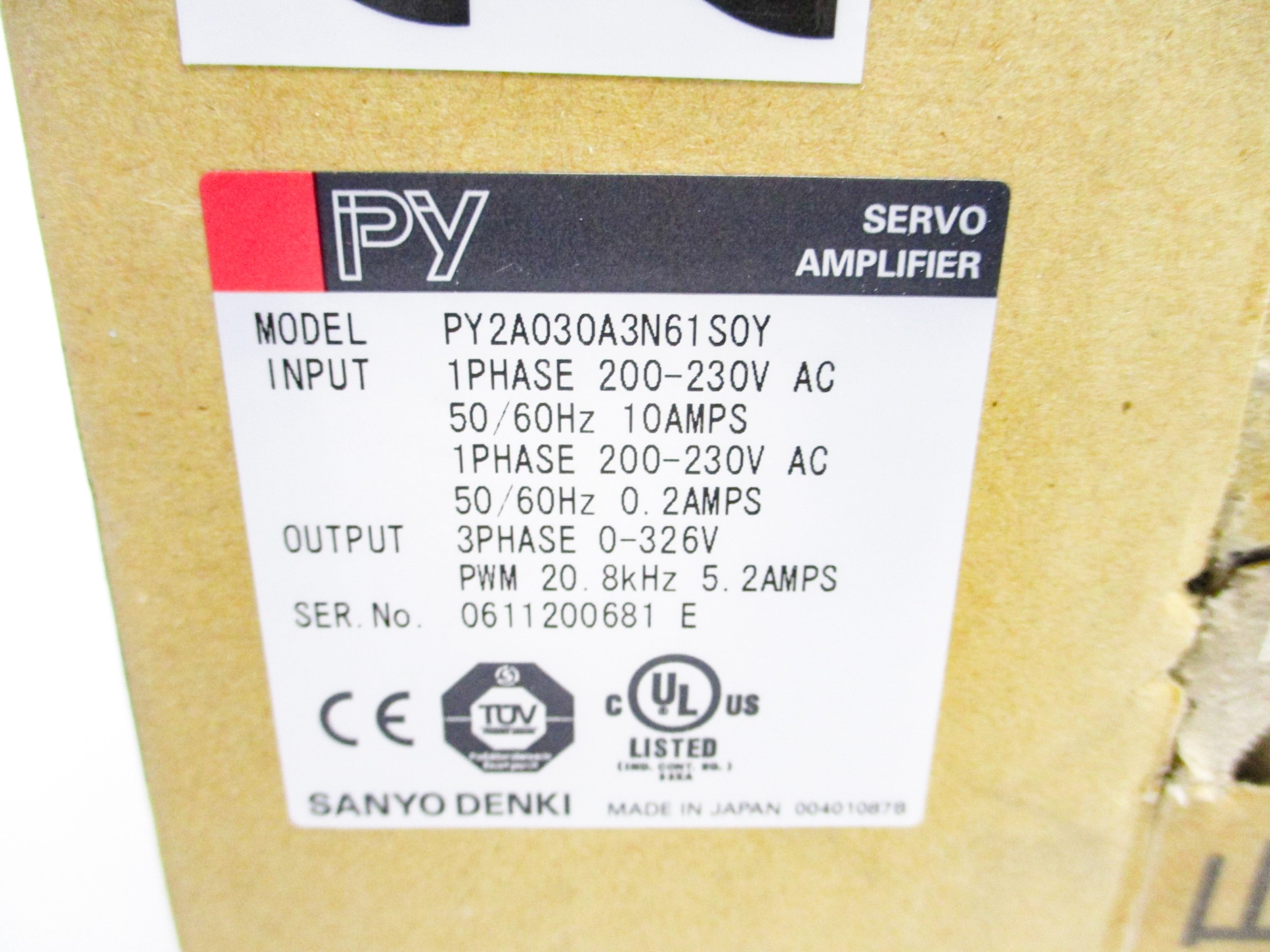 SANYO DENKI PY2A030A3N61S0Y NSMP