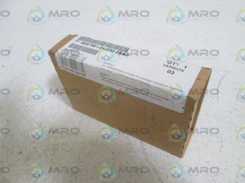 SIEMENS MEMORY CARD 6ES7951-0KG00-0AA0 *FACTORY SEALED*