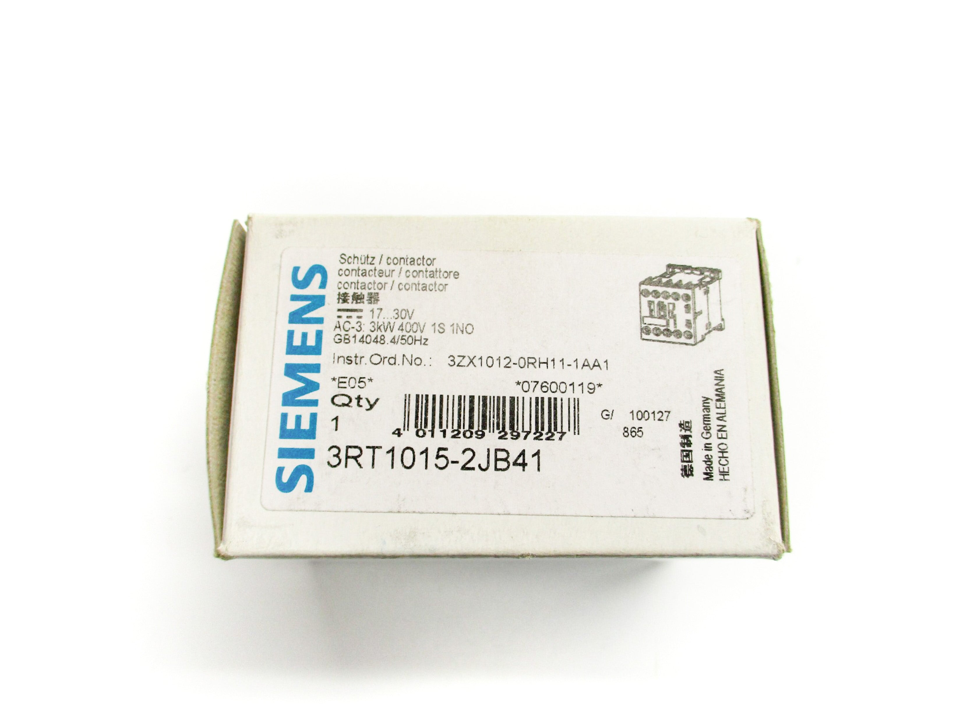 SIEMENS 3RT1015-2JB41 17-30V NSMP