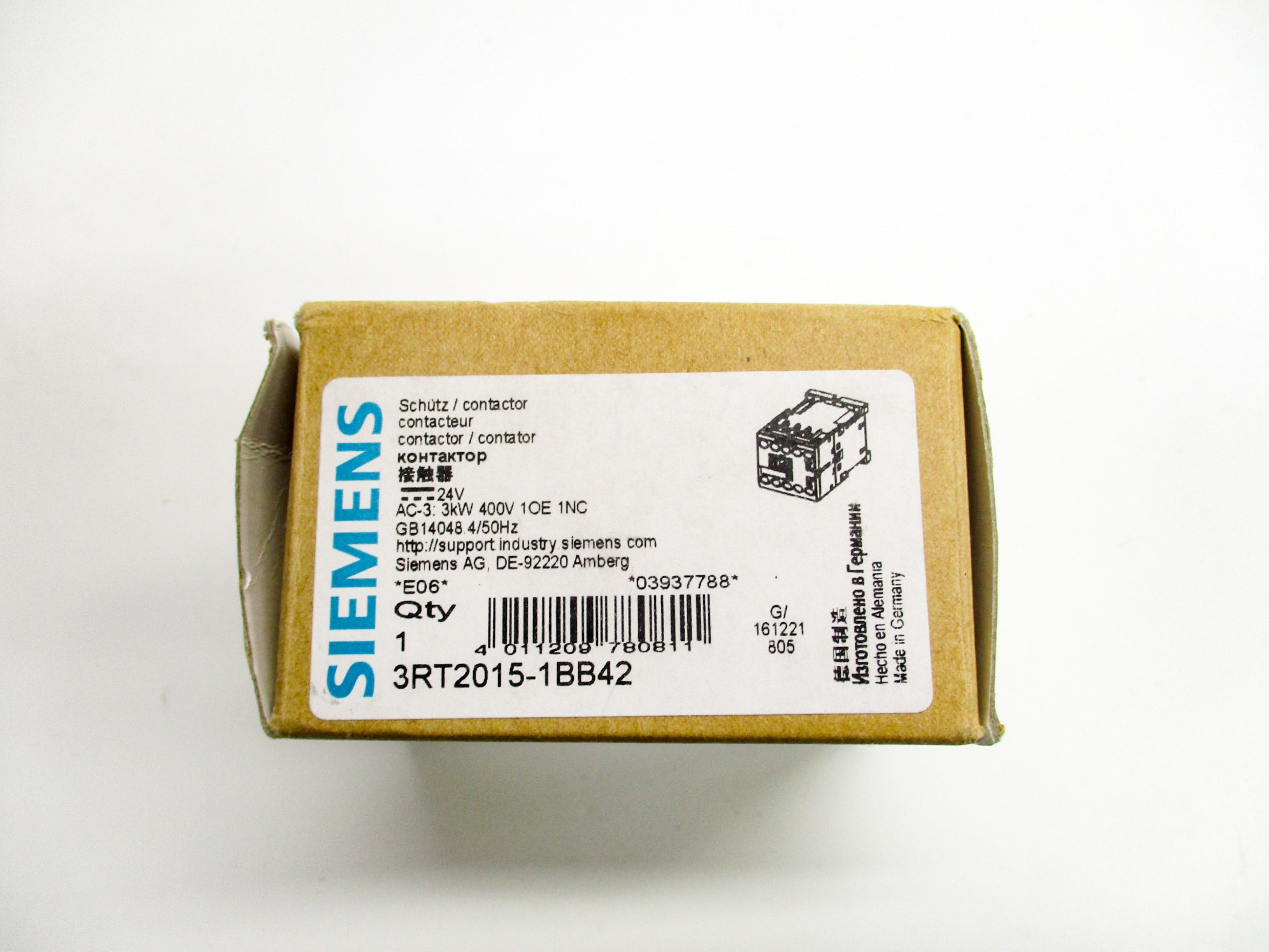 SIEMENS 3RT2015-1BB42 24V 7A NSMP