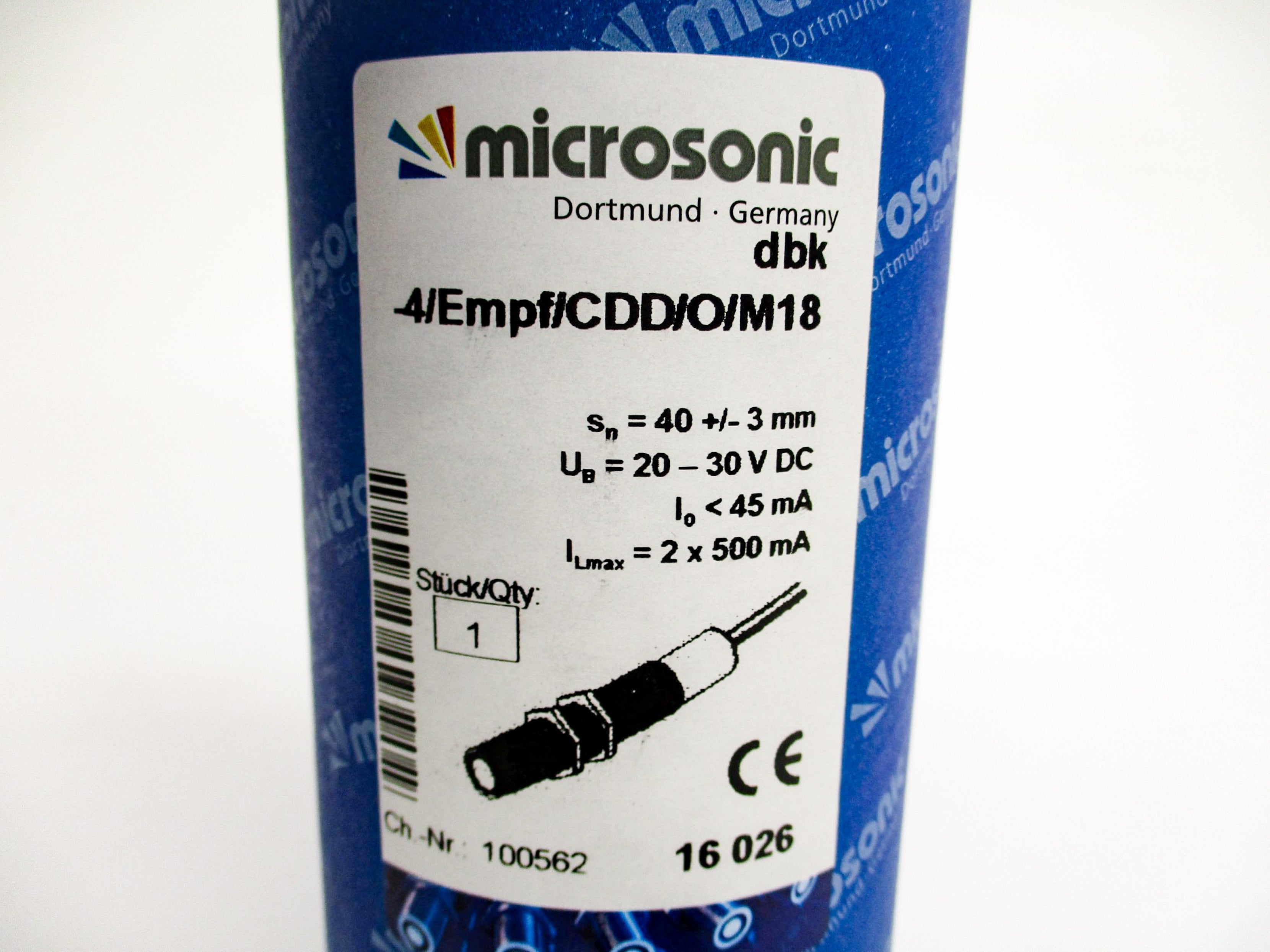MICROSONIC dbk-4/Empf/CDD/O/M18 NSMP