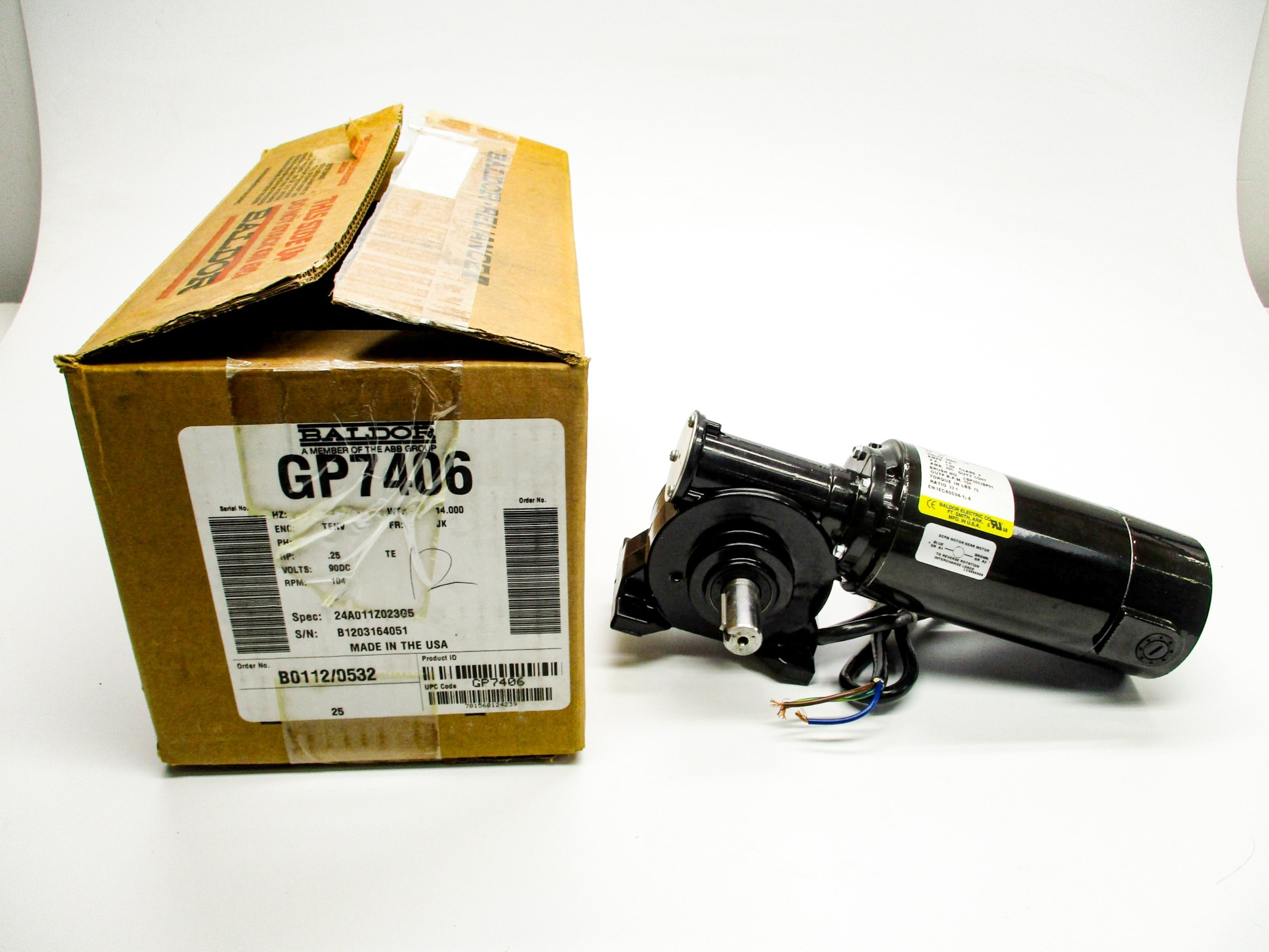 BALDOR GP7406 24A011Z023G5 NSMP