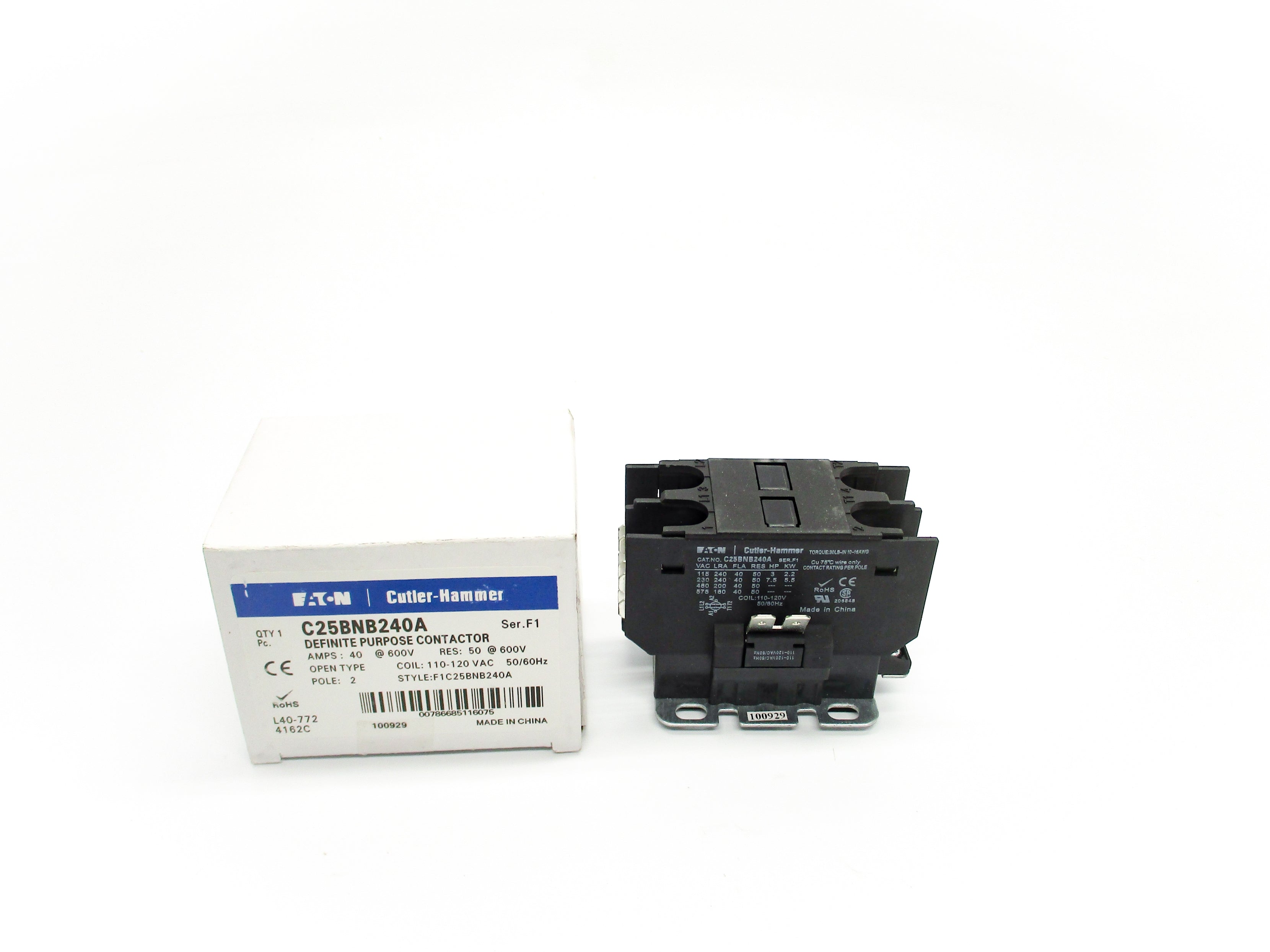 CUTLER HAMMER C25BNB240A SER. F1 600V NSMP