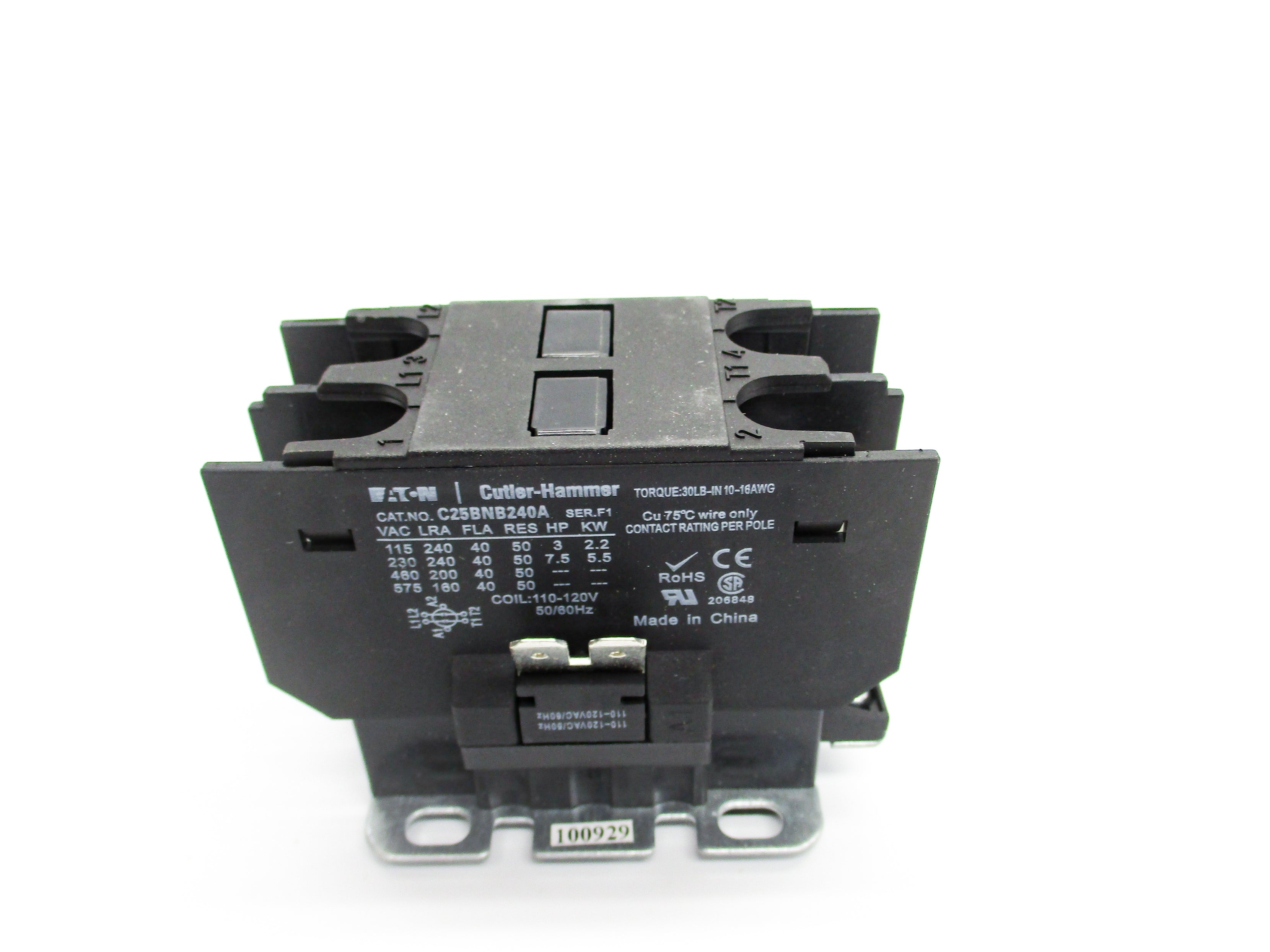 CUTLER HAMMER C25BNB240A SER. F1 600V NSMP