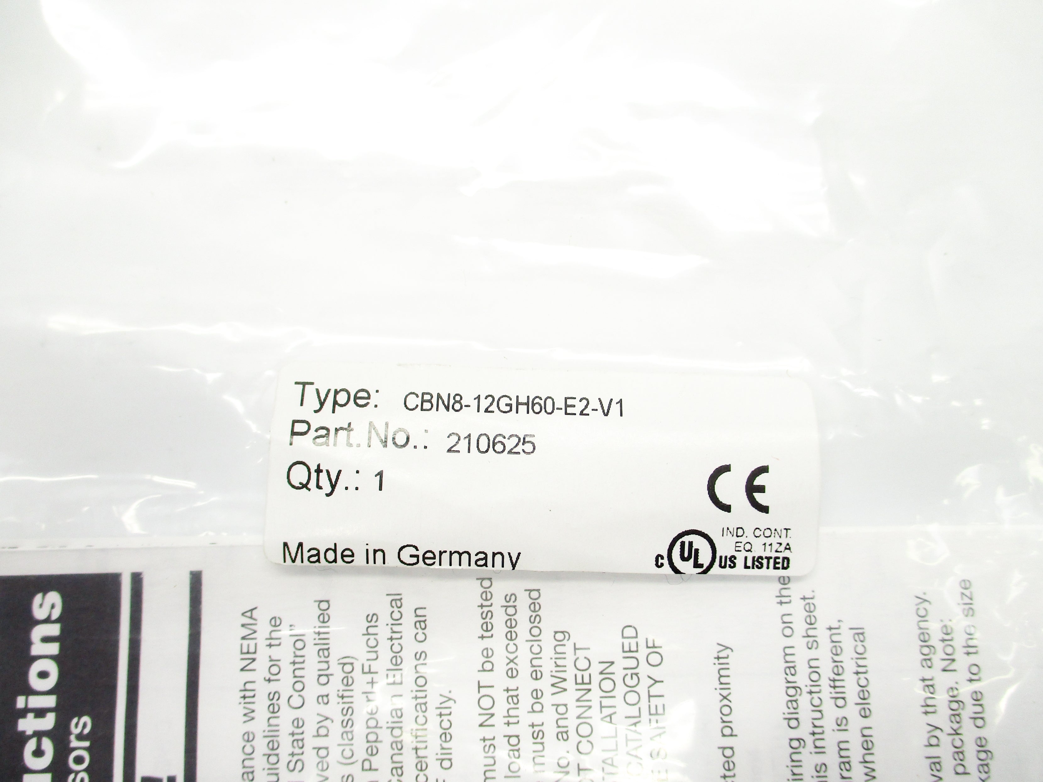 PEPPERL+FUCHS CBN8-12GH60-E2-V1 NSMP