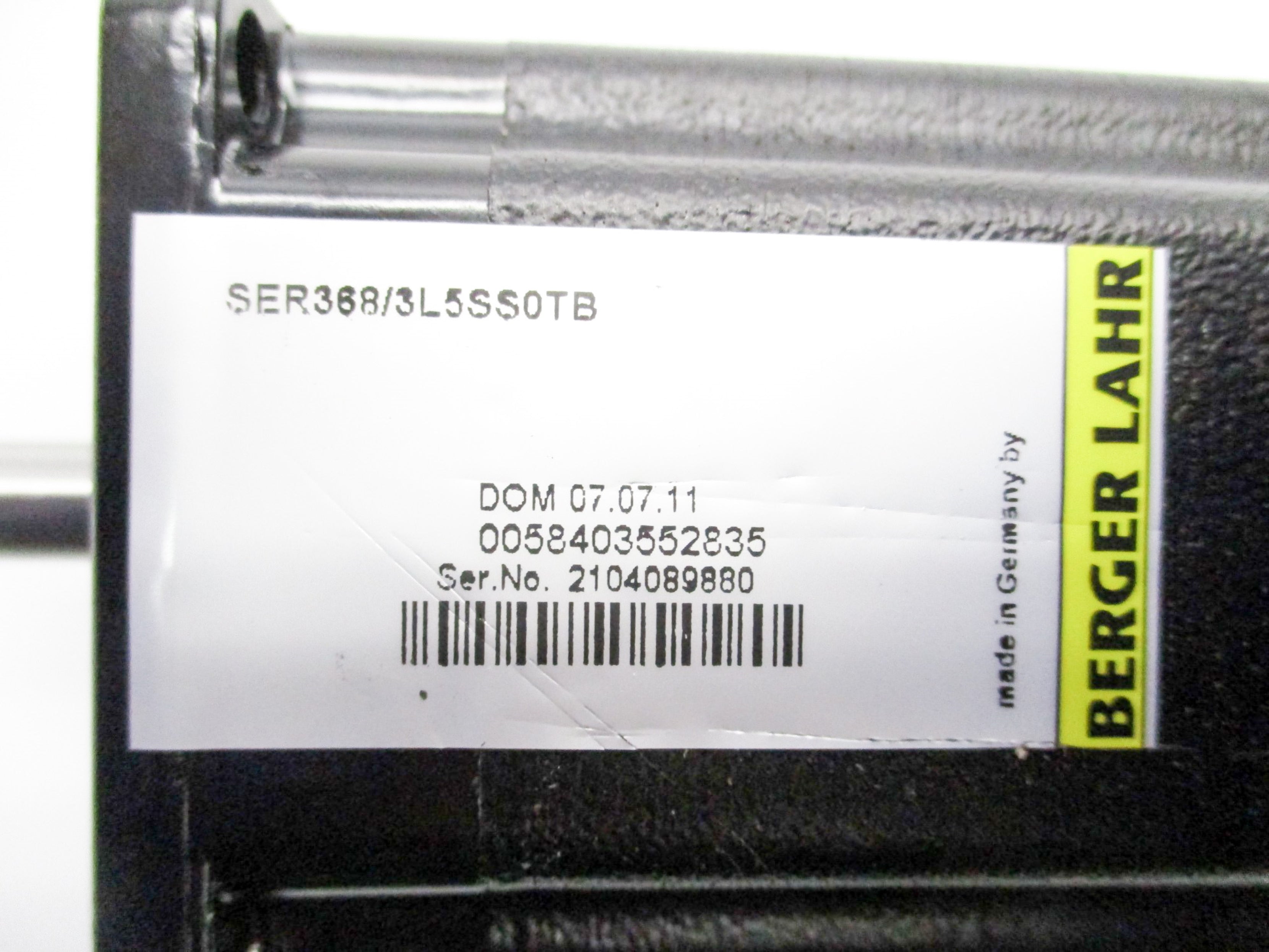 BERGER LAHR SER368/3L5SS0TB NSMP