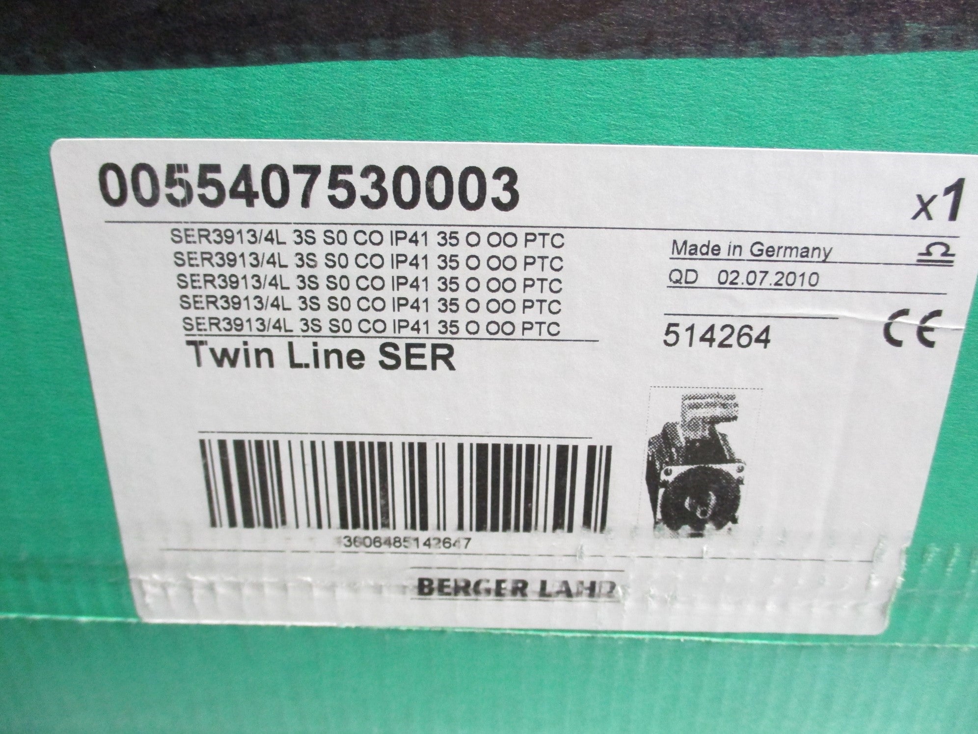 BERGER LAHR SER3913/4L3SS0CO NSMP