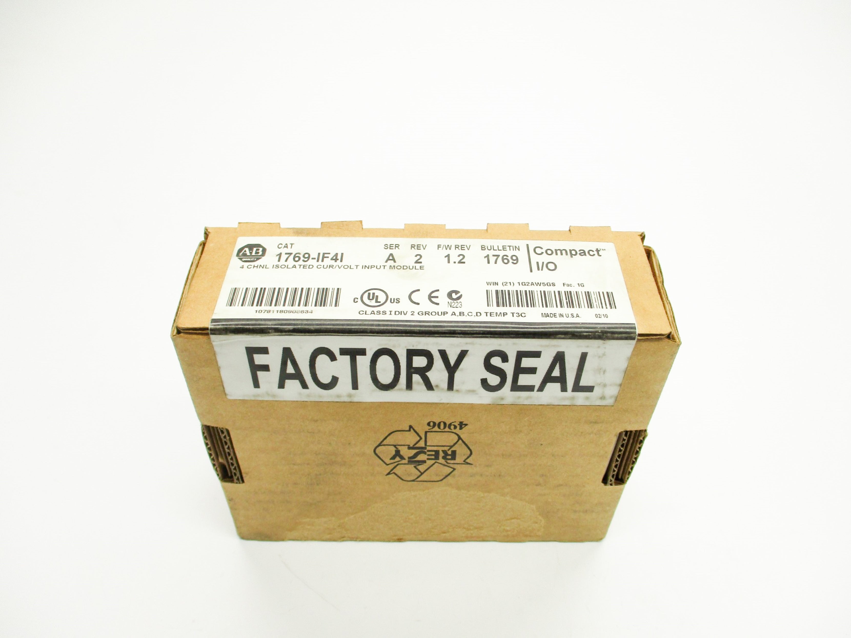 ALLEN BRADLEY 1769-IF4I SER. A F/W 1.2 DATE: 2010 NSFS