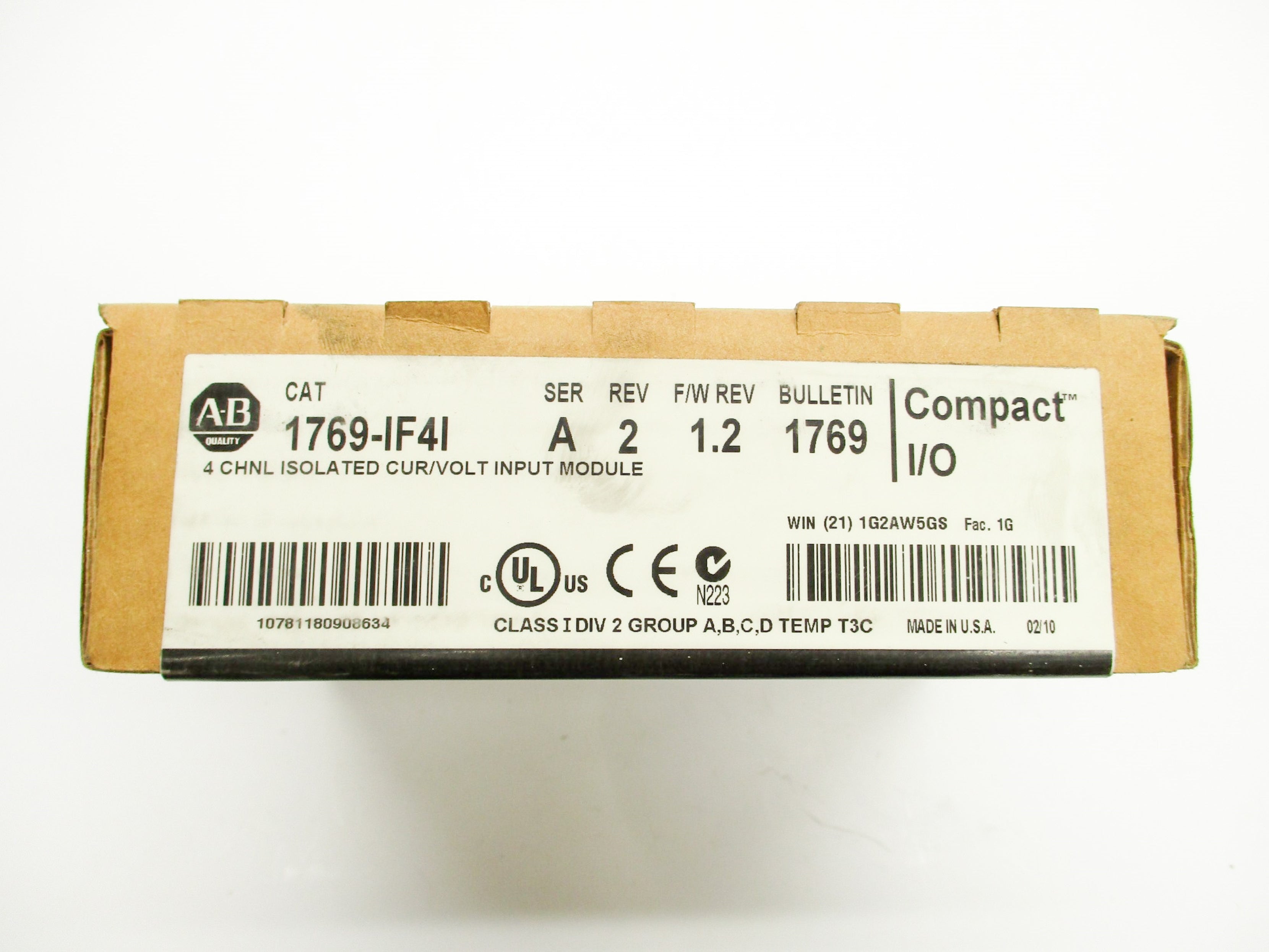 ALLEN BRADLEY 1769-IF4I SER. A F/W 1.2 DATE: 2010 NSFS
