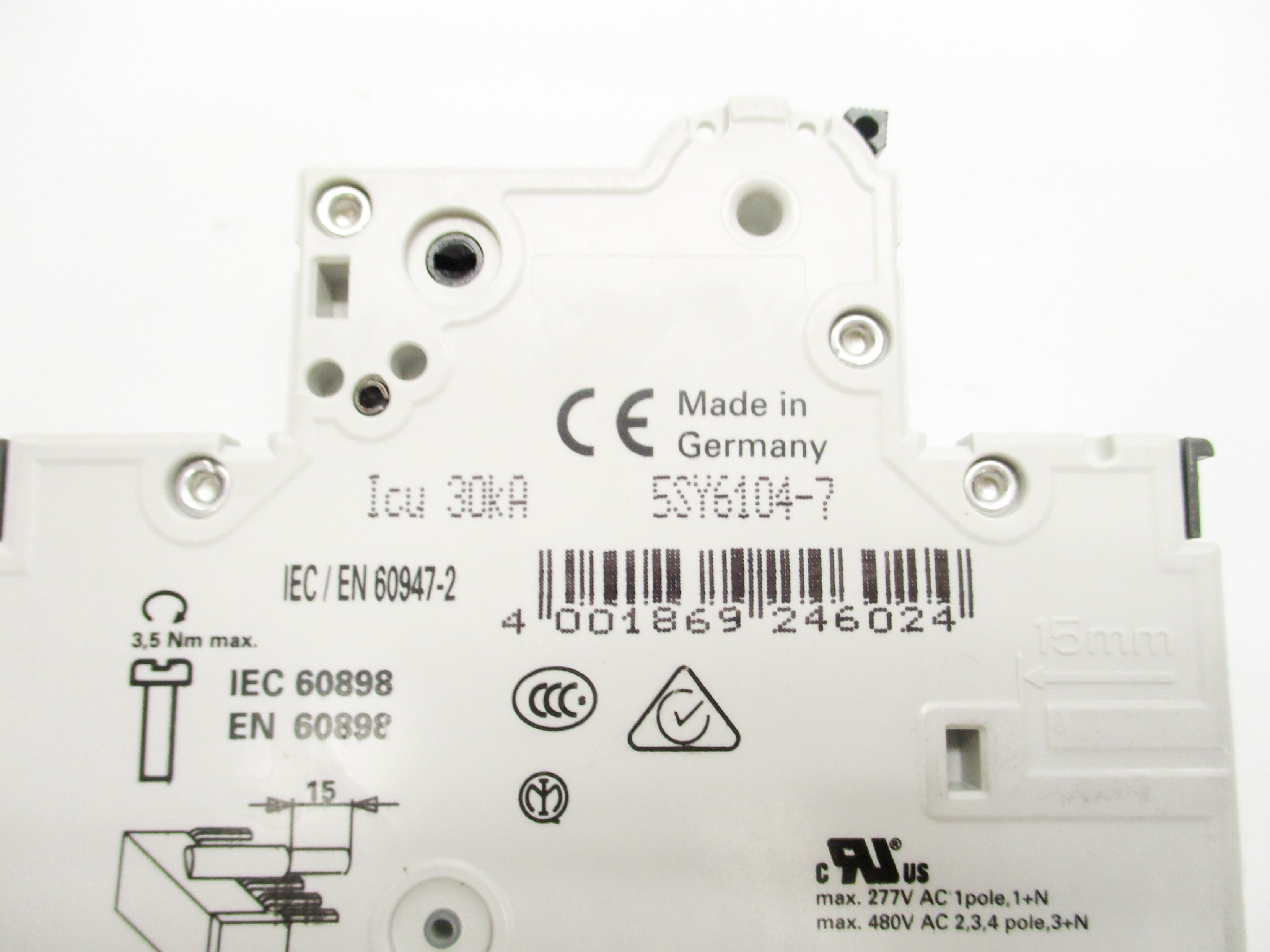 SIEMENS 5SY6104-7 4A 230/400V NSNP