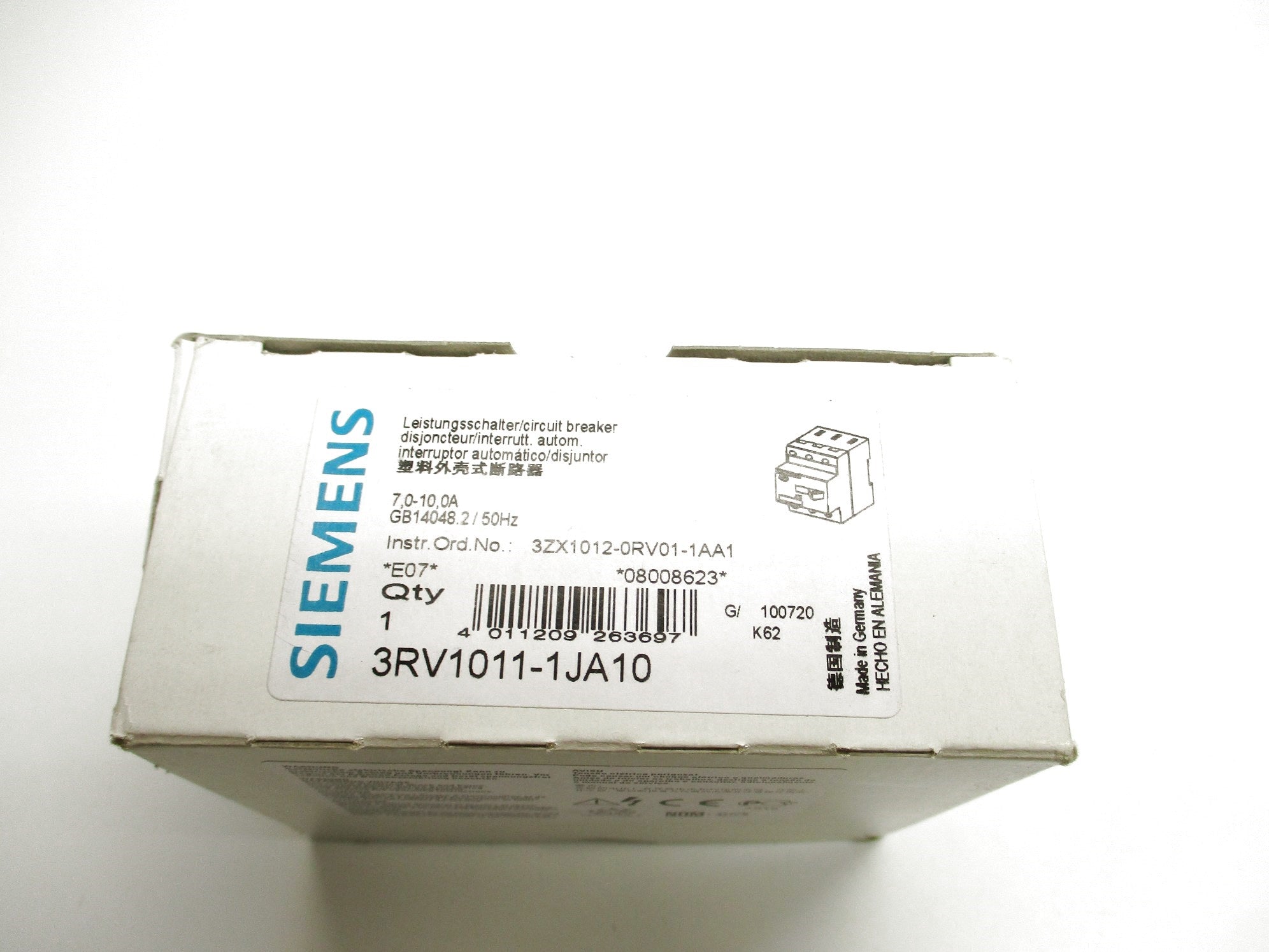 SIEMENS 3RV1011-1JA10 690V 7-10A NSMP
