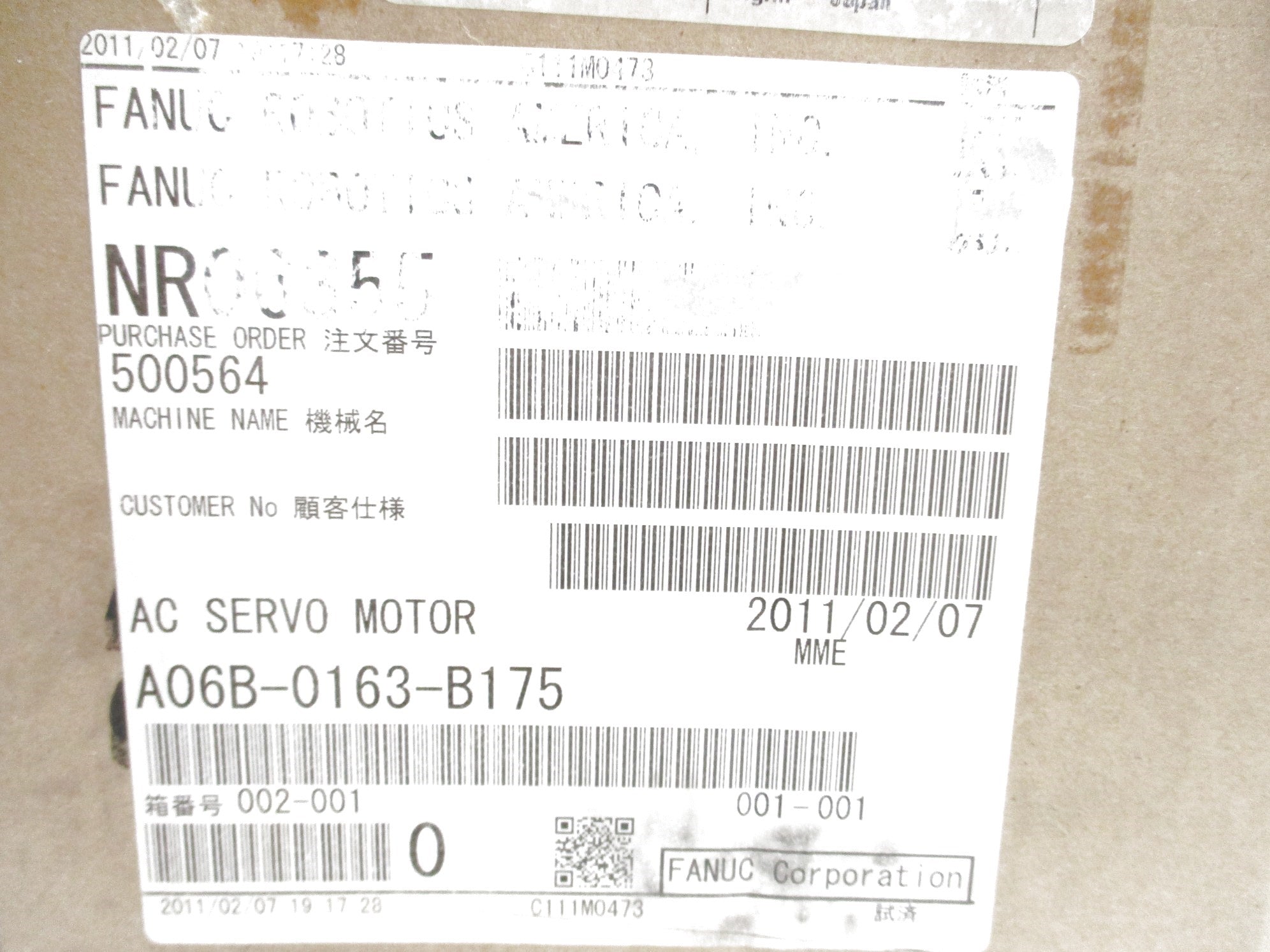 FANUC A06B-0163-B175 NSFS