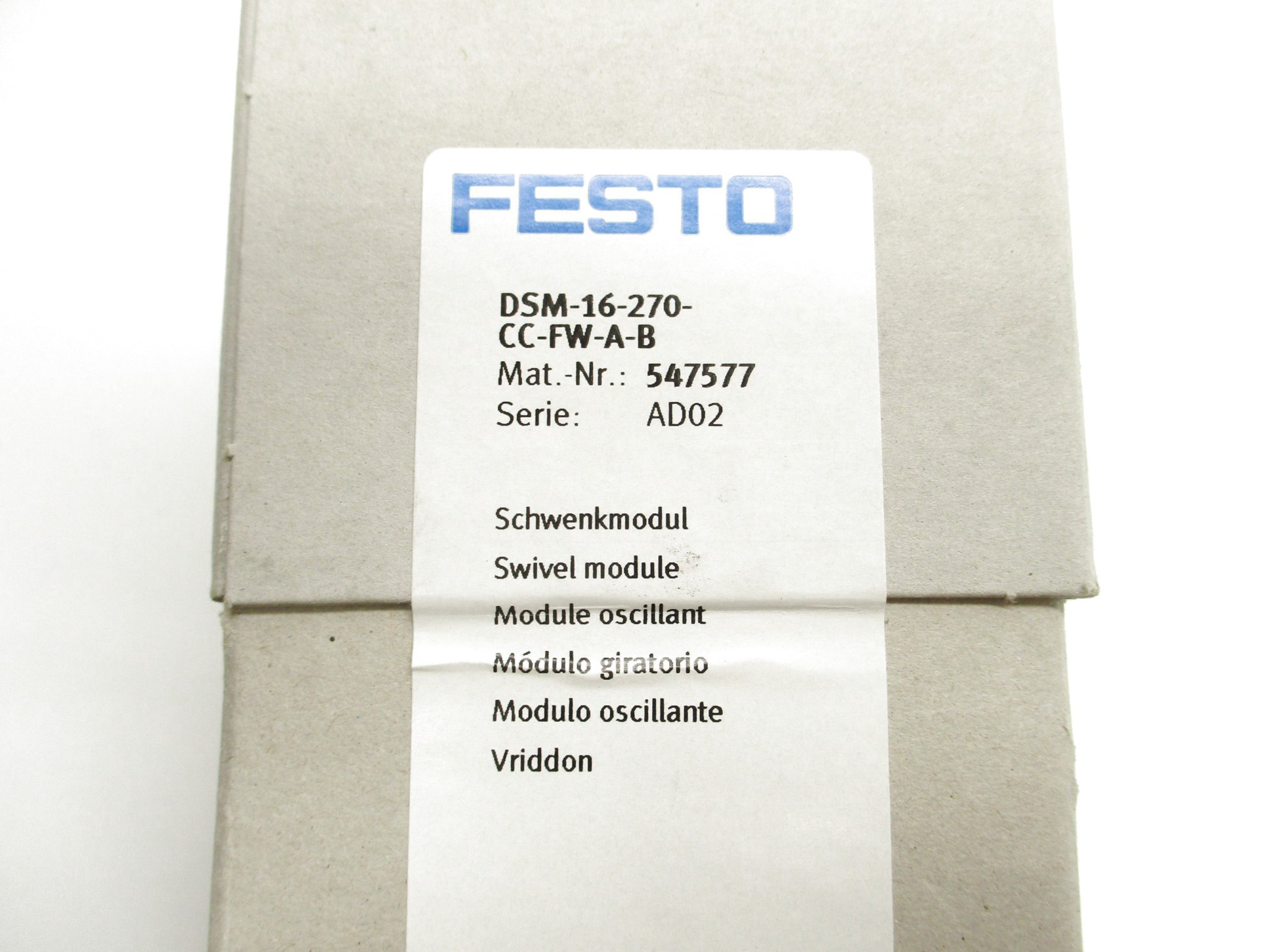 FESTO DSM-16-270-CC-FW-A-B NSFS