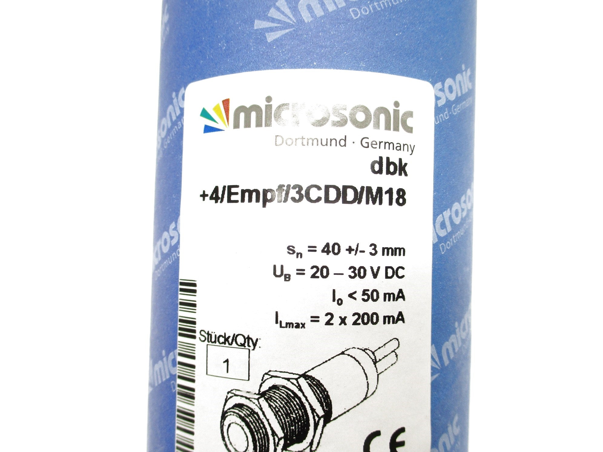 MICROSONIC dbk+4/Empf/3CDD/M18 NSMP