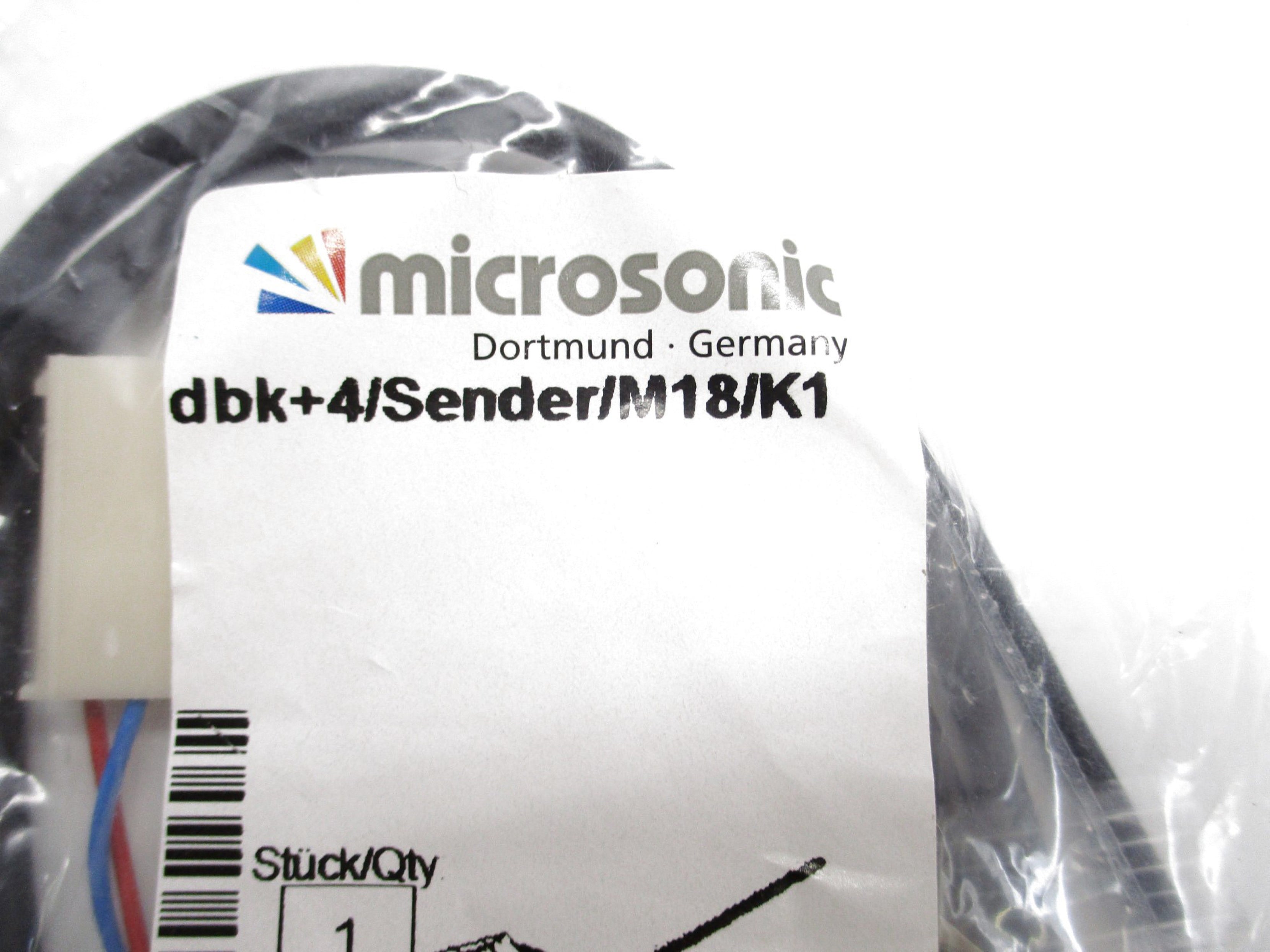 MICROSONIC dbk+4/Sender/M18/K1 NSMP
