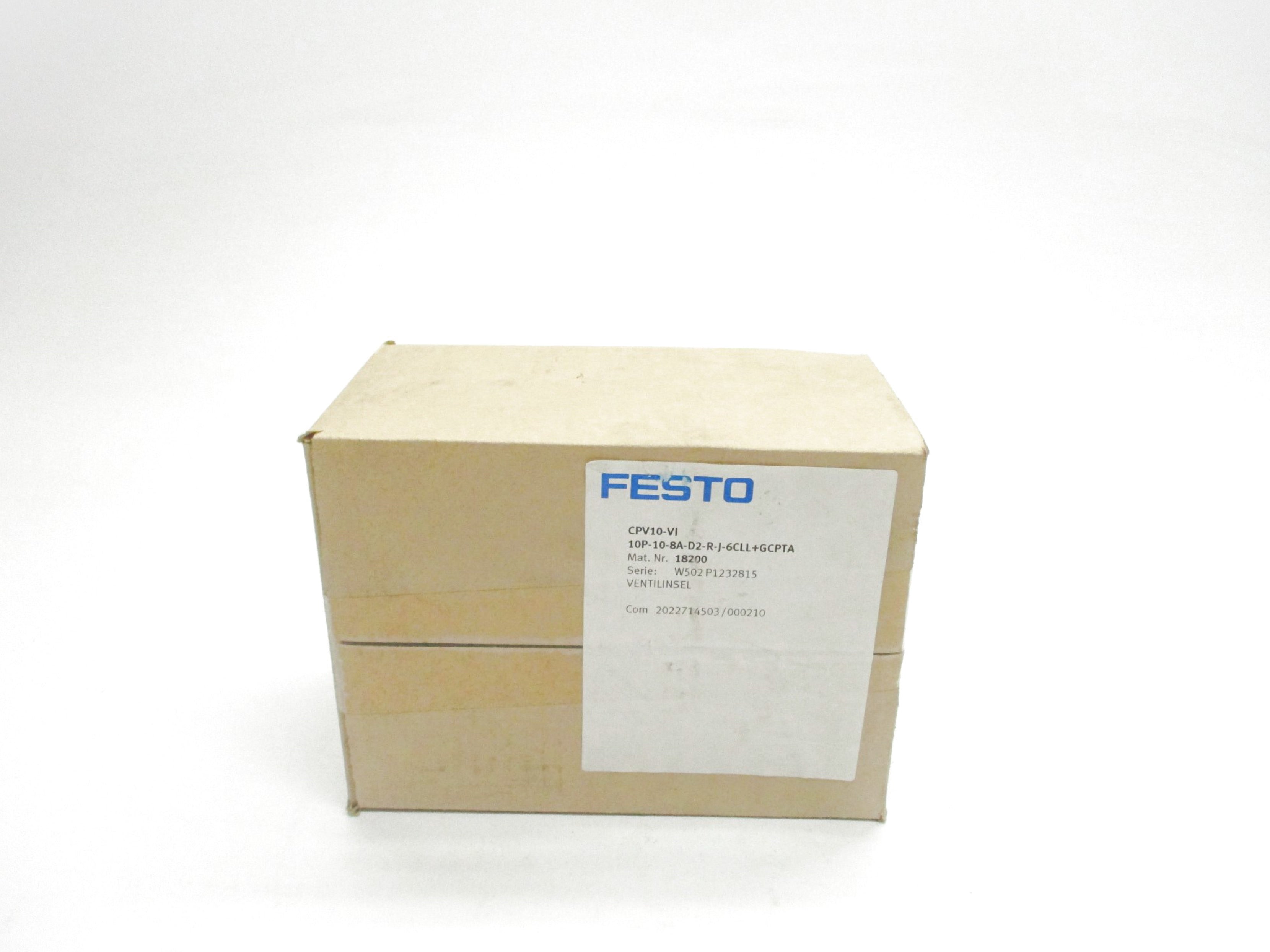 FESTO CPV10-VI-10P-10-8A-D2-R-J-6CLL+GCPTA NSFS