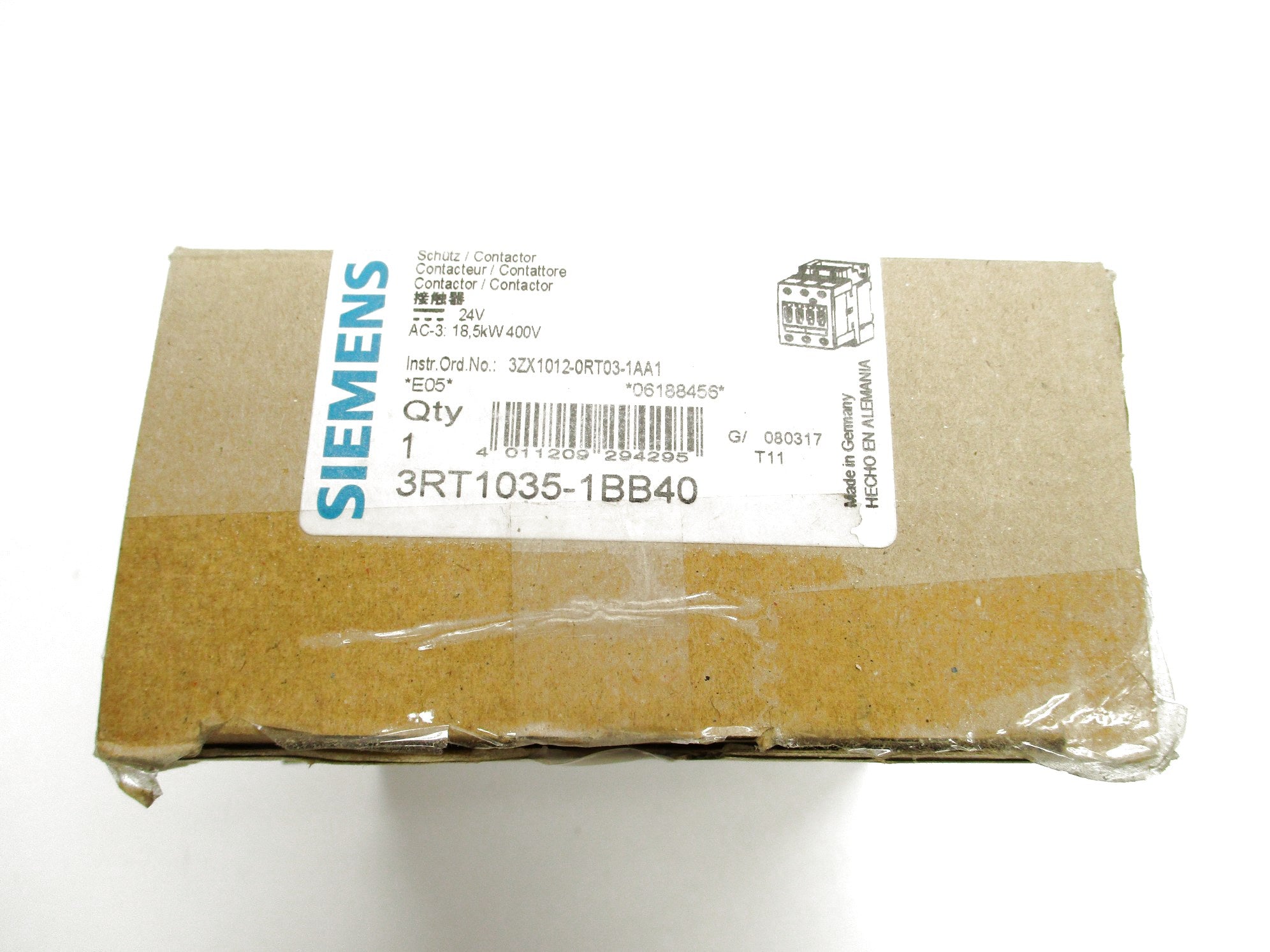 SIEMENS 3RT1035-1BB40 24VDC NSMP
