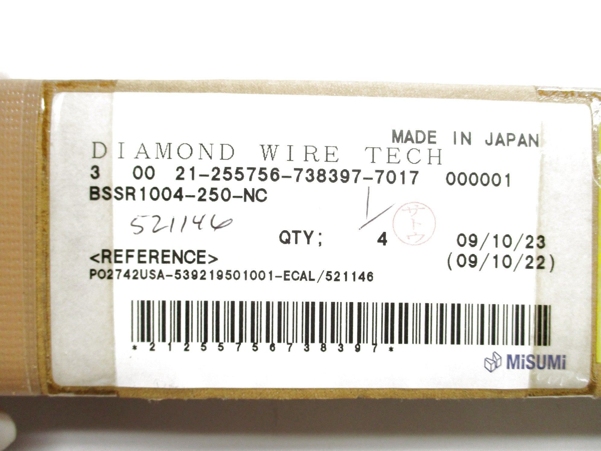 MISUMI BSSR1004-250-NC NSMP