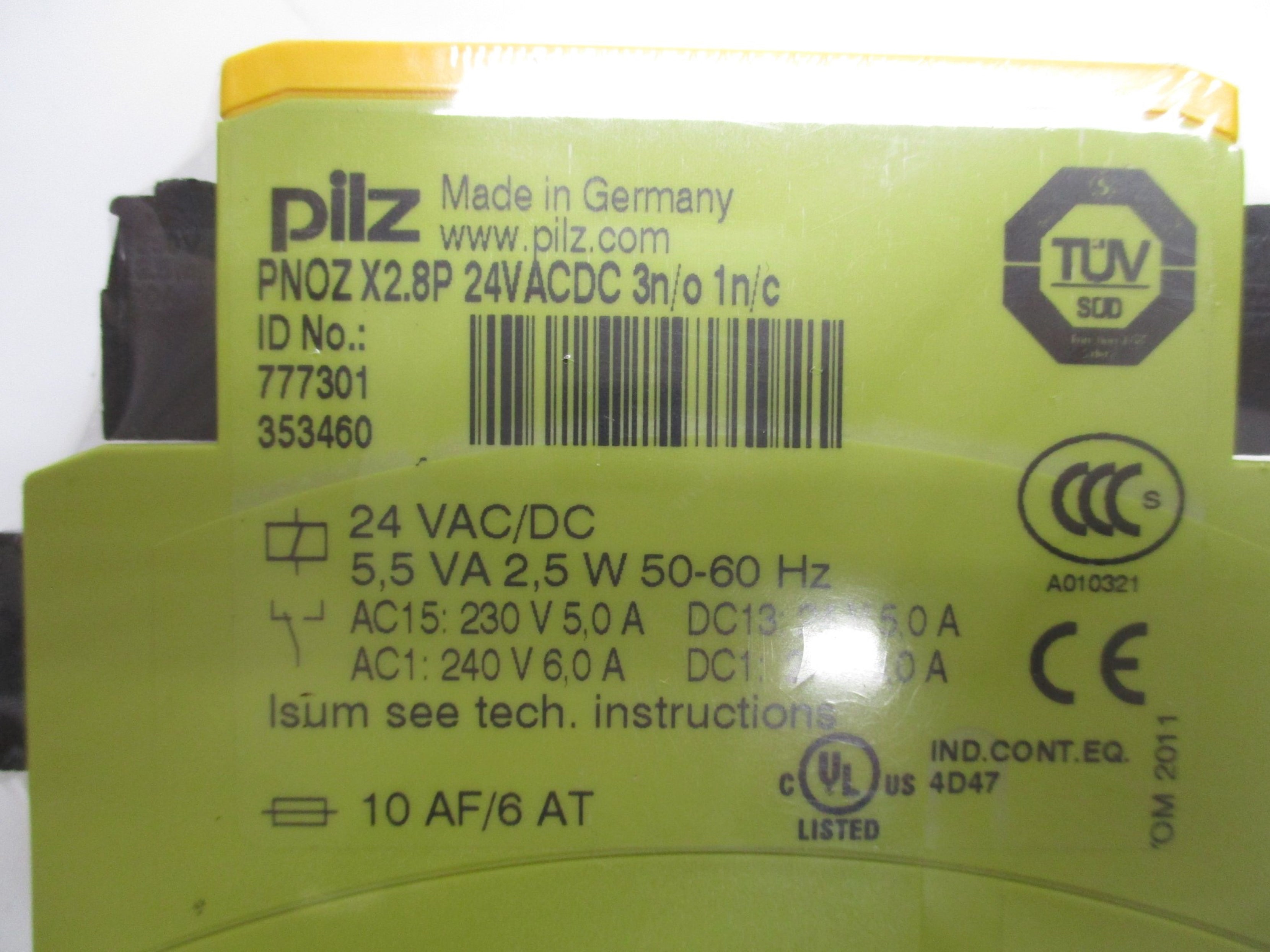 PILZ PNOZ-X2.8P-24VACDC-3N/O-1N/C NSMP