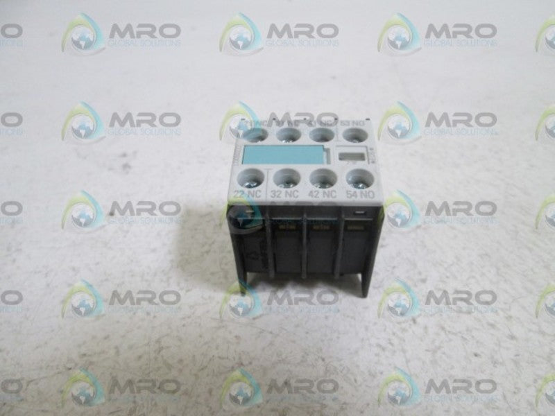 SIEMENS AUX. CONTACT 3RH1911-1HA13 *NEW NO BOX*