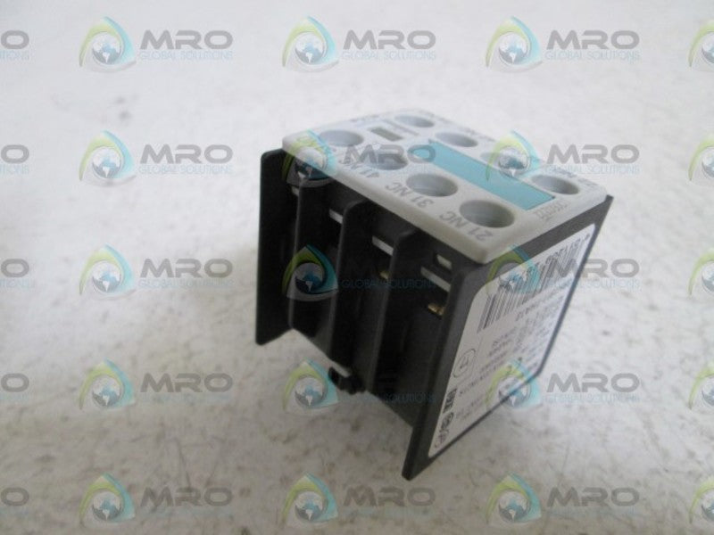 SIEMENS AUX. CONTACT 3RH1911-1HA13 *NEW NO BOX*