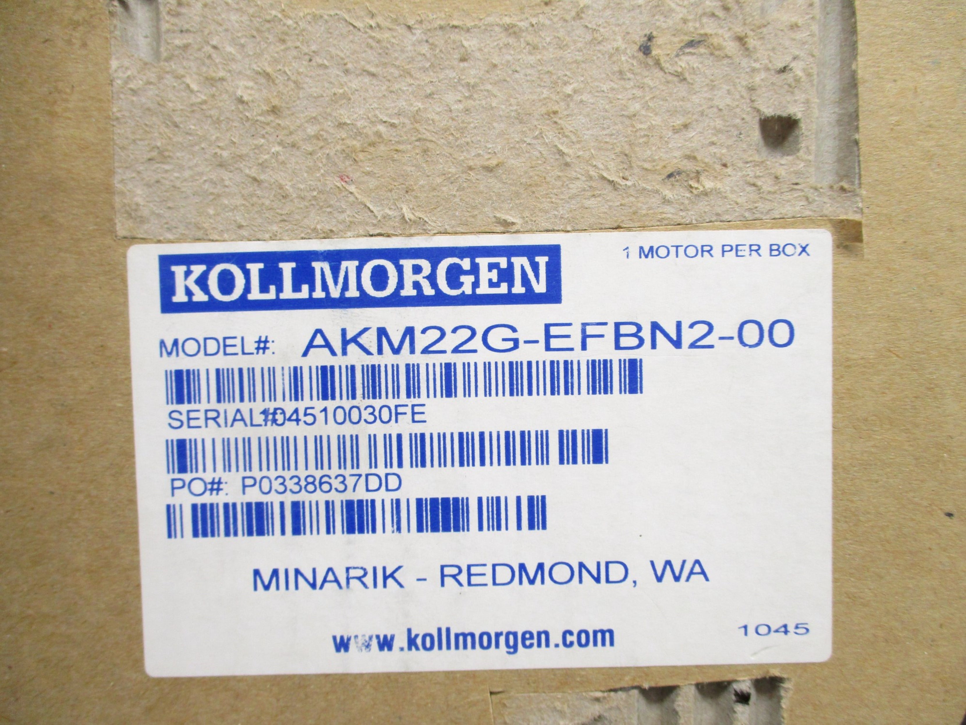 KOLLMORGEN AKM22G-EFBN2-00 NSMP