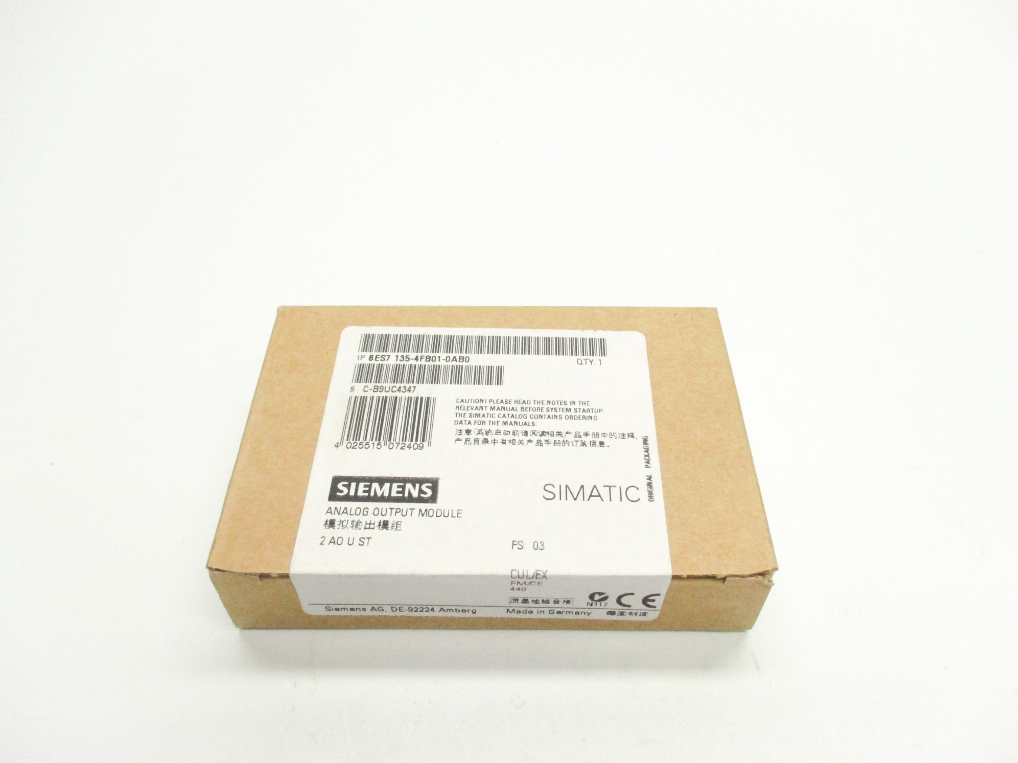 SIEMENS 6ES7135-4FB01-0AB0 NSFS