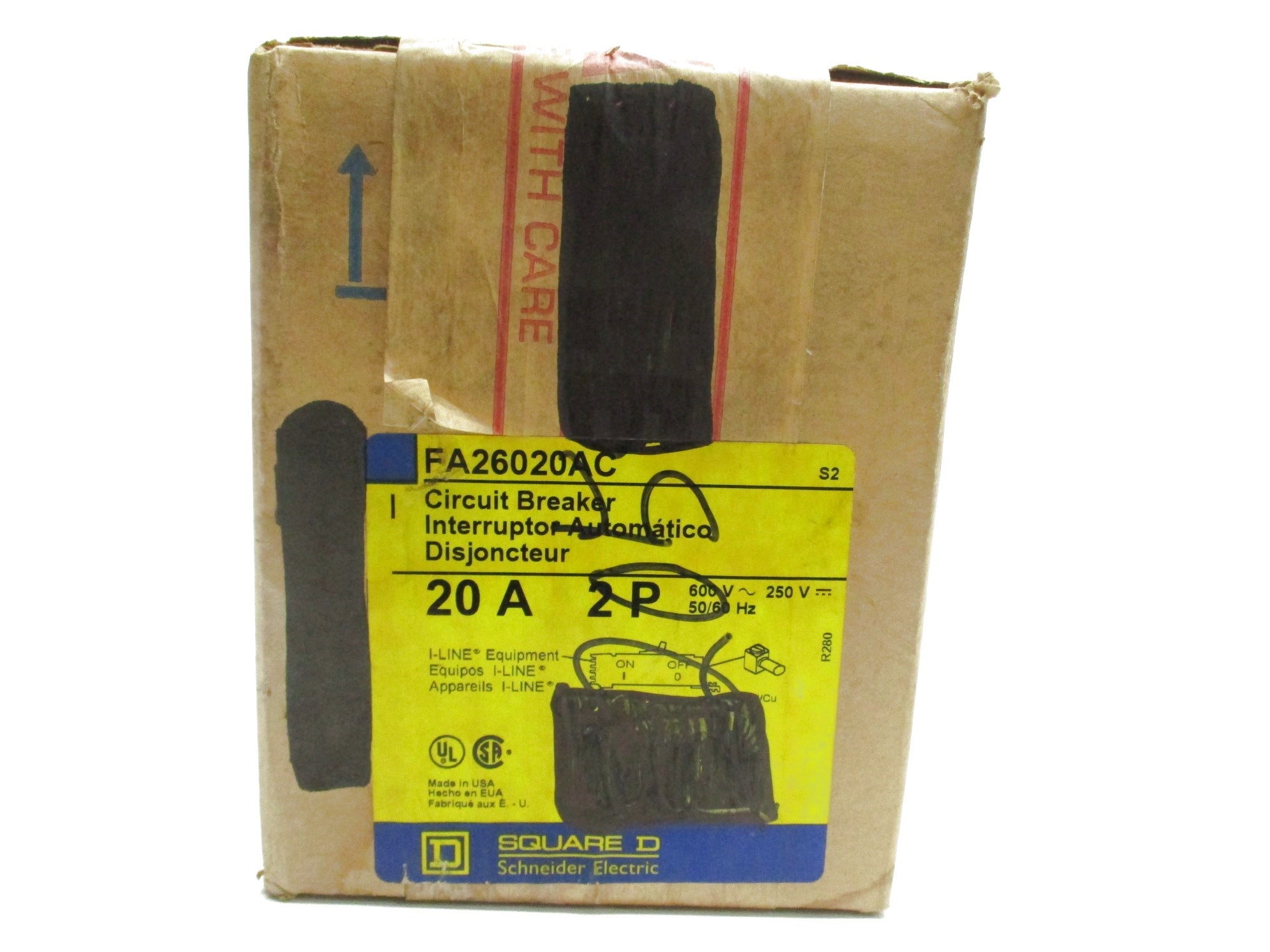 SQUARE D FA26020AC 20A 600V NSFS