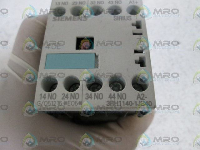SIEMENS CONTROL RELAY 3RH1140-1JB40 *NEW NO BOX*