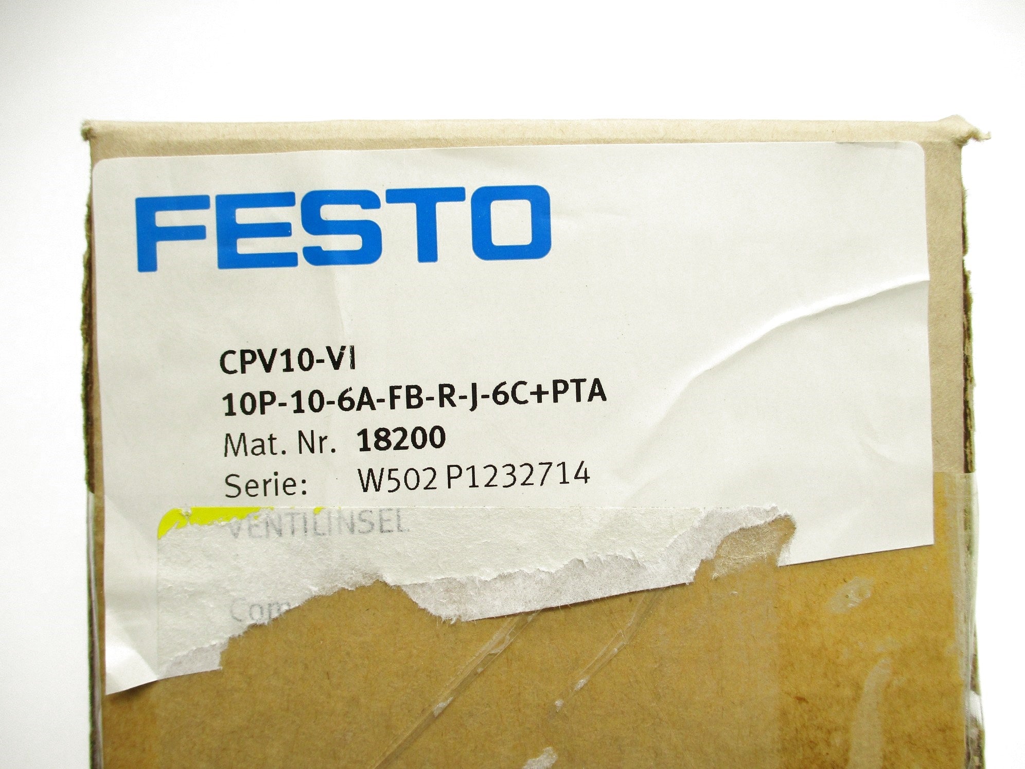 FESTO CPV10-VI-10P-10-6A-FB-R-J-6C+PTA NSFS