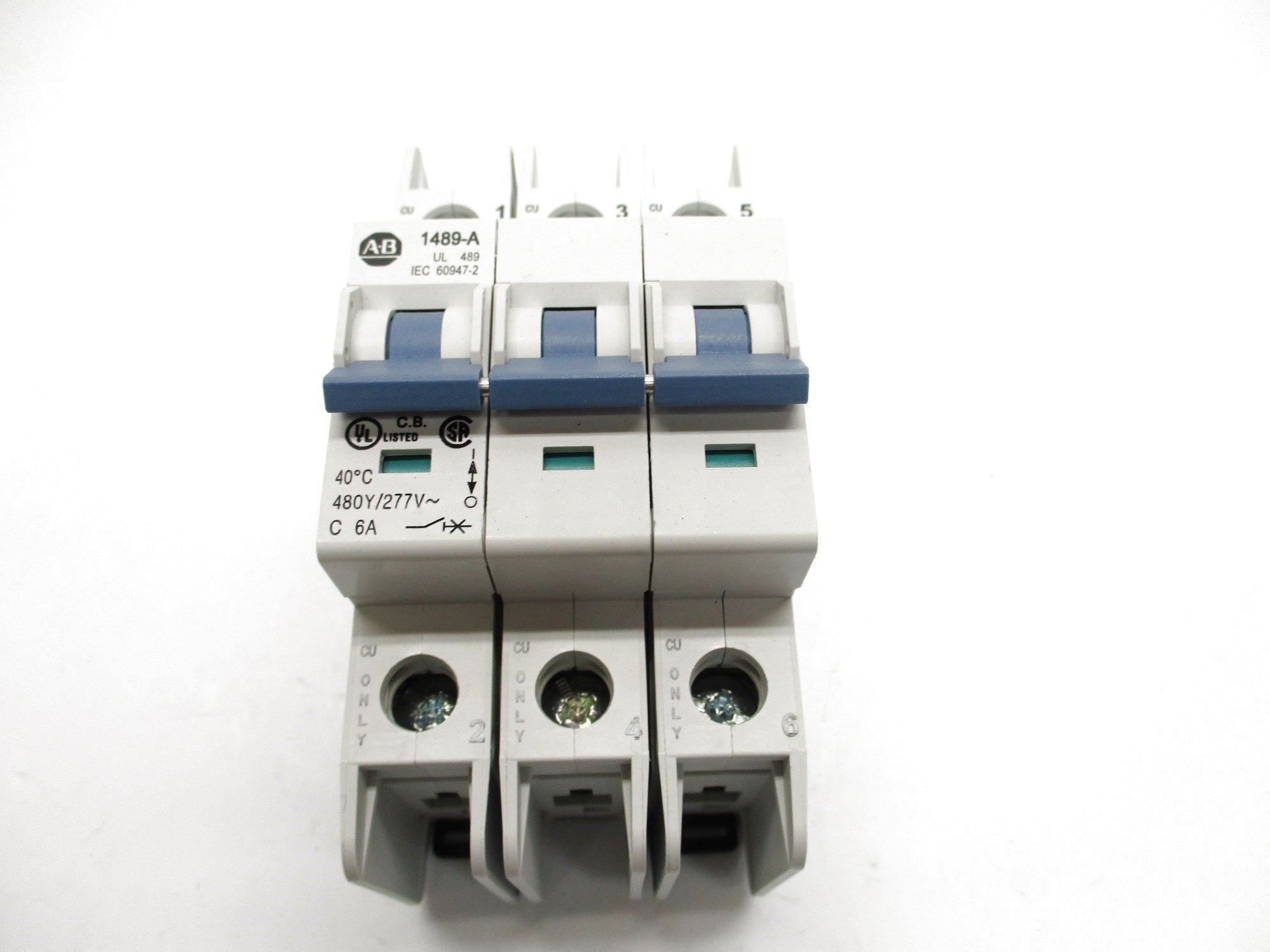 ALLEN BRADLEY 1489-A3C060 SER. A 6A 480/277V NSNP