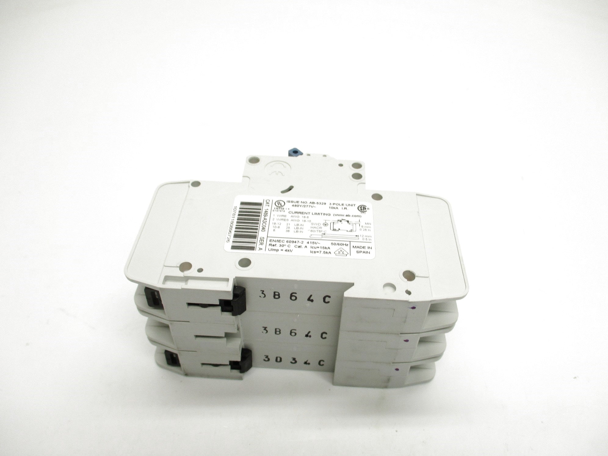 ALLEN BRADLEY 1489-A3C040 SER. A 480/277V 4A NSNP