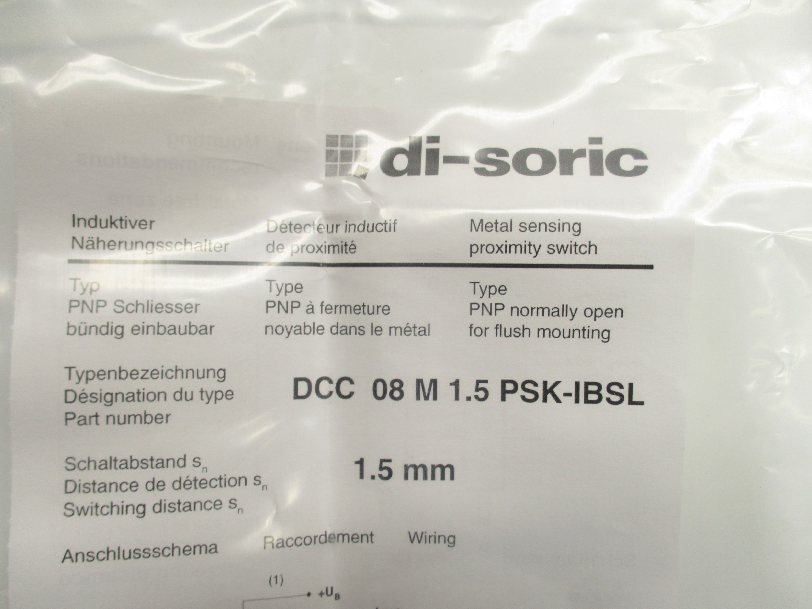 DI-SORIC DCC08M1.5PSK-IBSL NSMP
