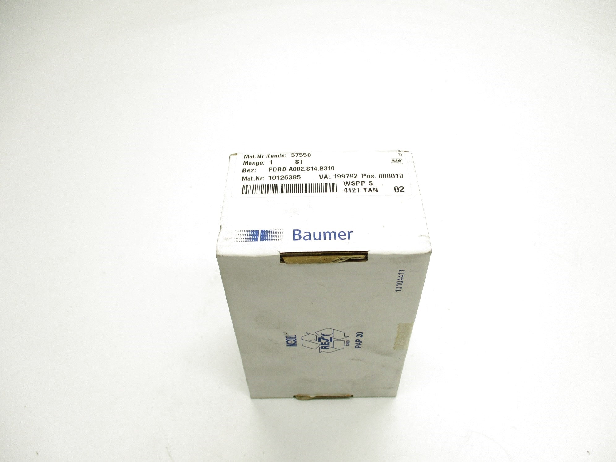 BAUMER ELECTRIC PDRDA002.S14.B310 NSFS