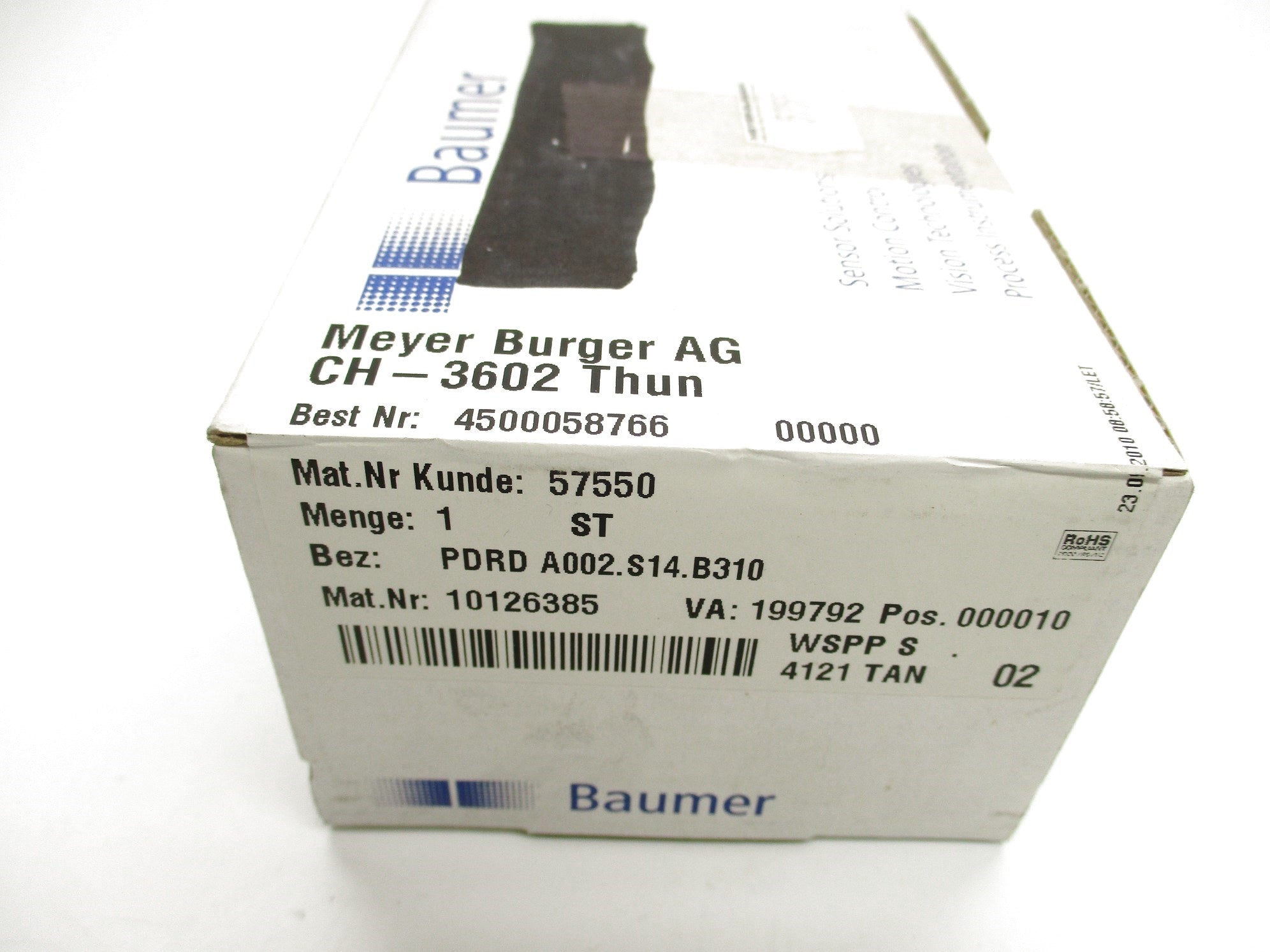 BAUMER ELECTRIC PDRDA002.S14.B310 NSFS