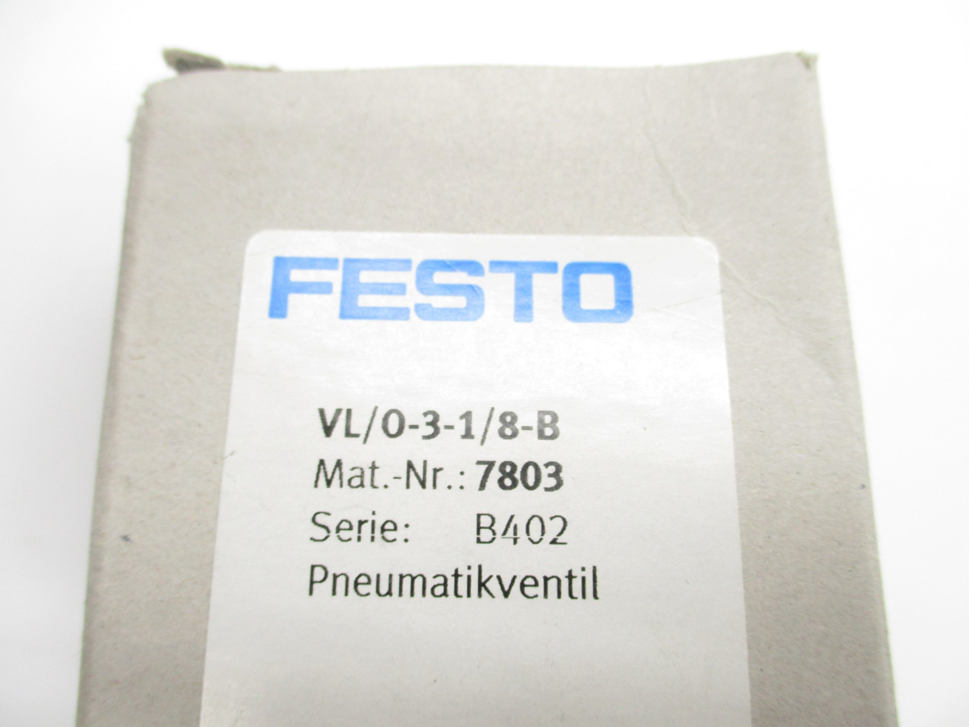 FESTO VL/O-3-1/8-B 7803 13.8-145PSI NSMP
