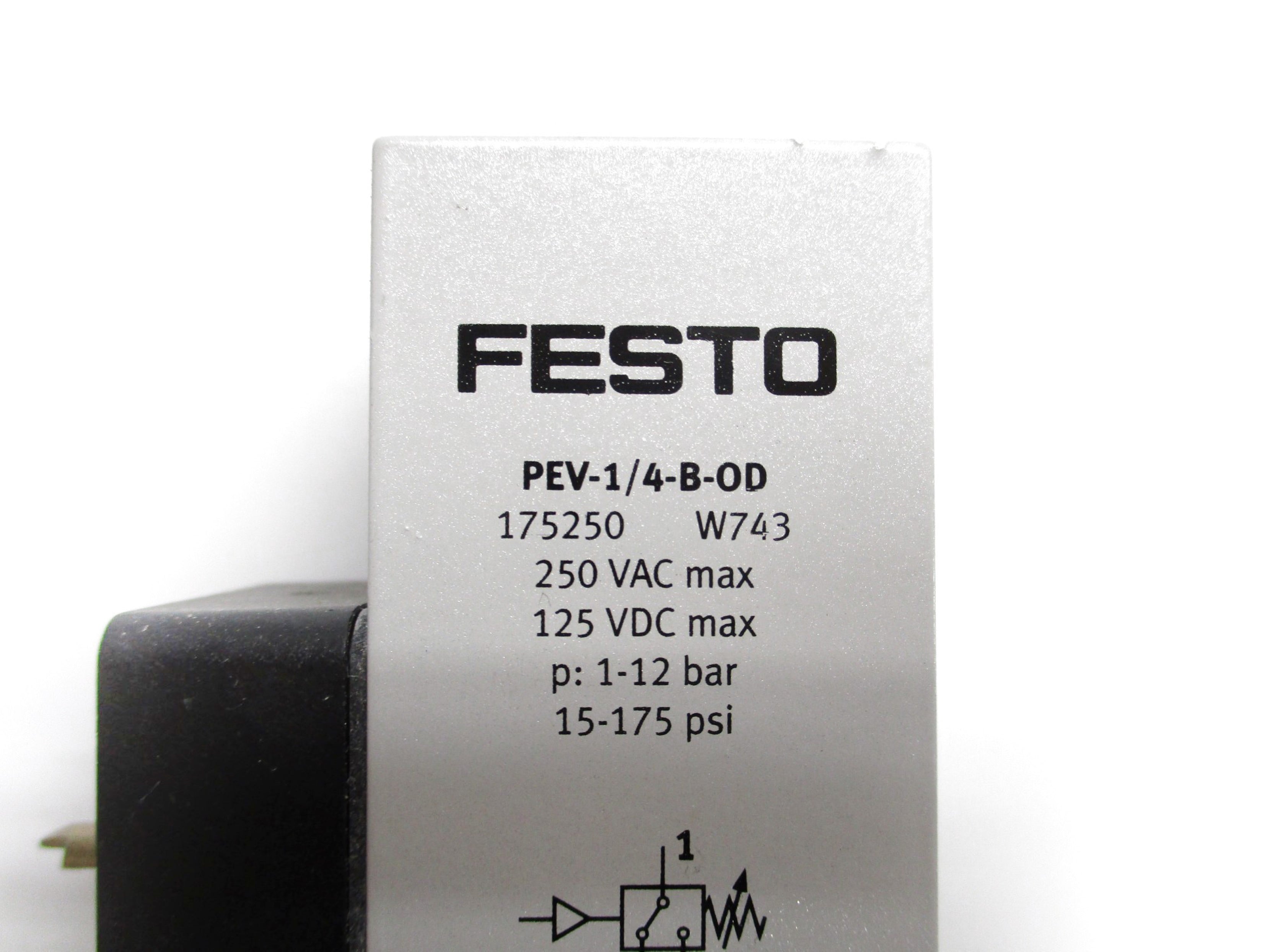 FESTO PEV-1/4-B-OD 175250 250VAC NSNP