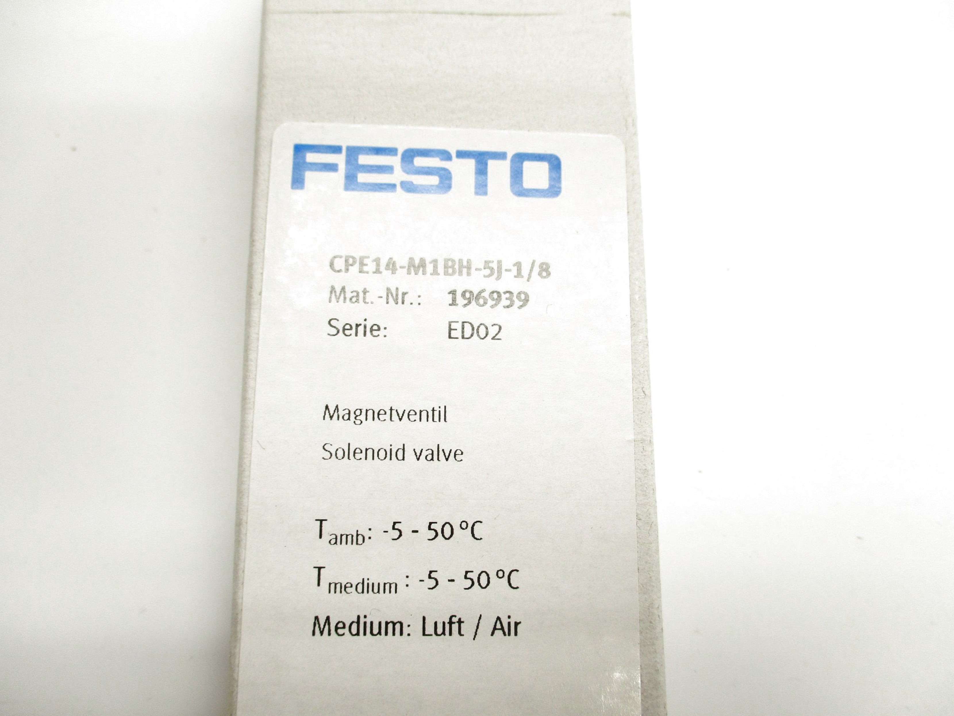 FESTO CPE14-M1BH-5J-1/8 NSMP