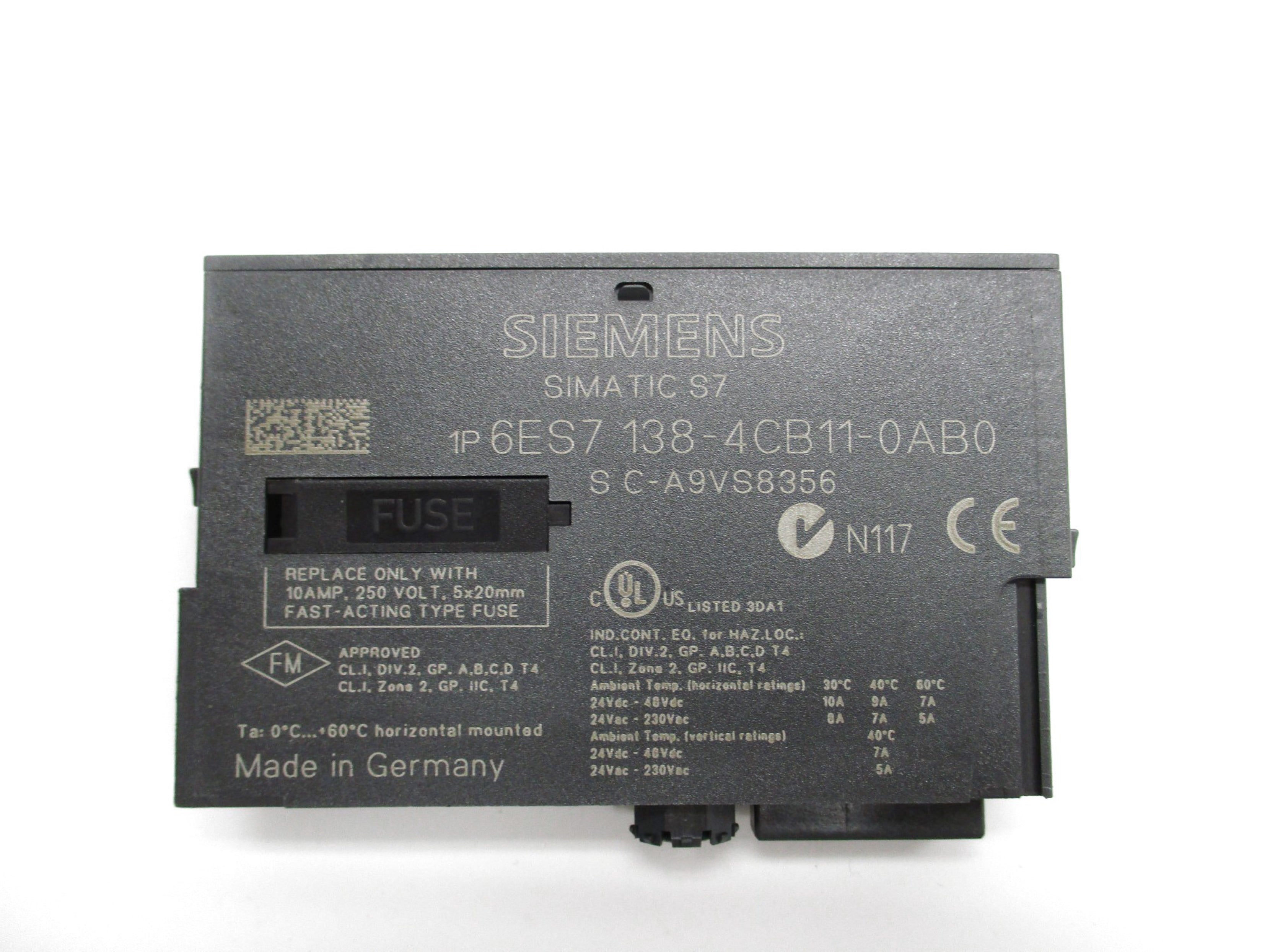 SIEMENS 6ES7138-4CB11-0AB0 24-230VAC NSMP
