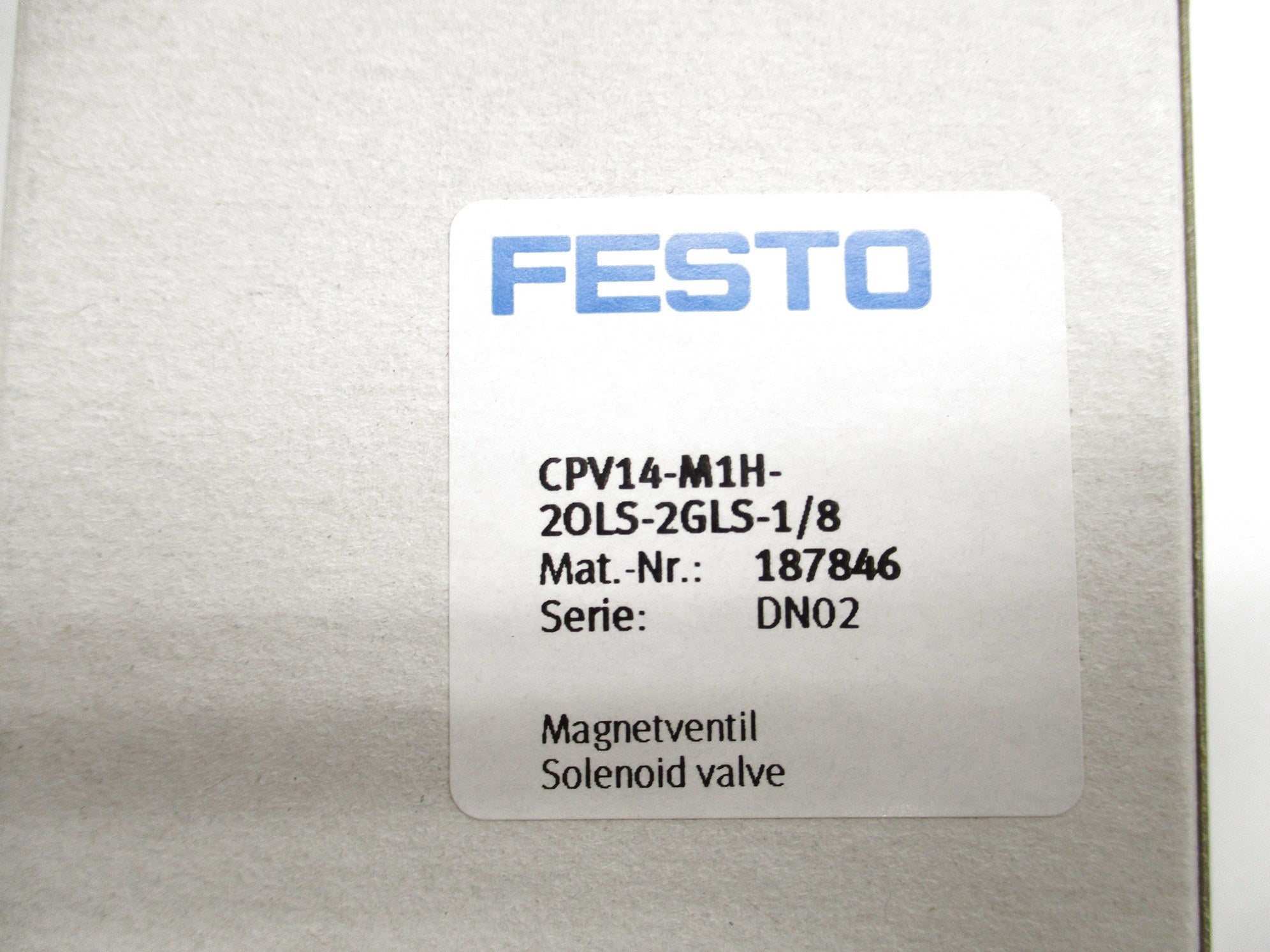 FESTO CPV14-M1H-2OLS-2GLS-1/8 NSMP