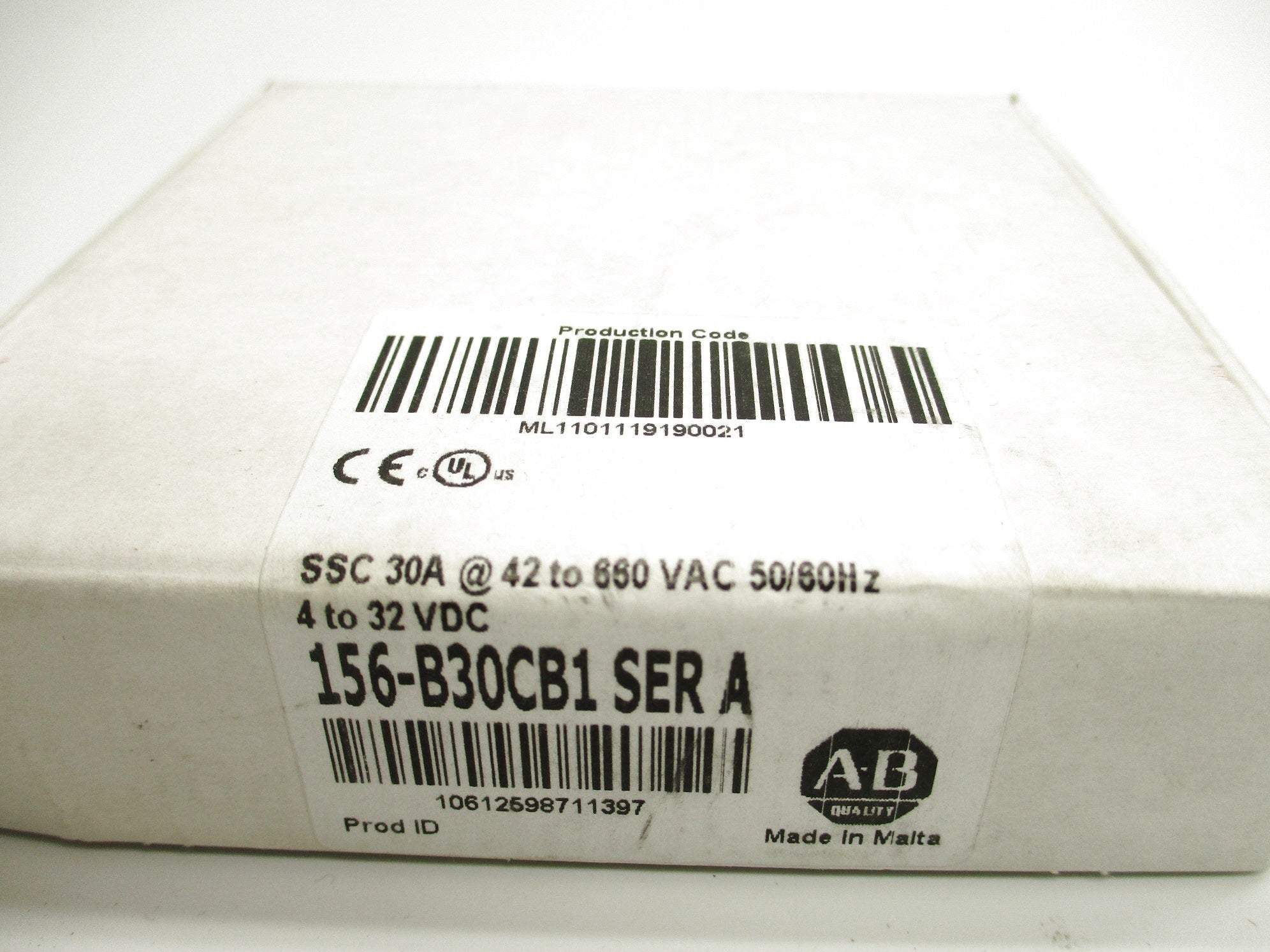 ALLEN BRADLEY 156-B30CB1 SER. A 660VAC (WH) NSMP