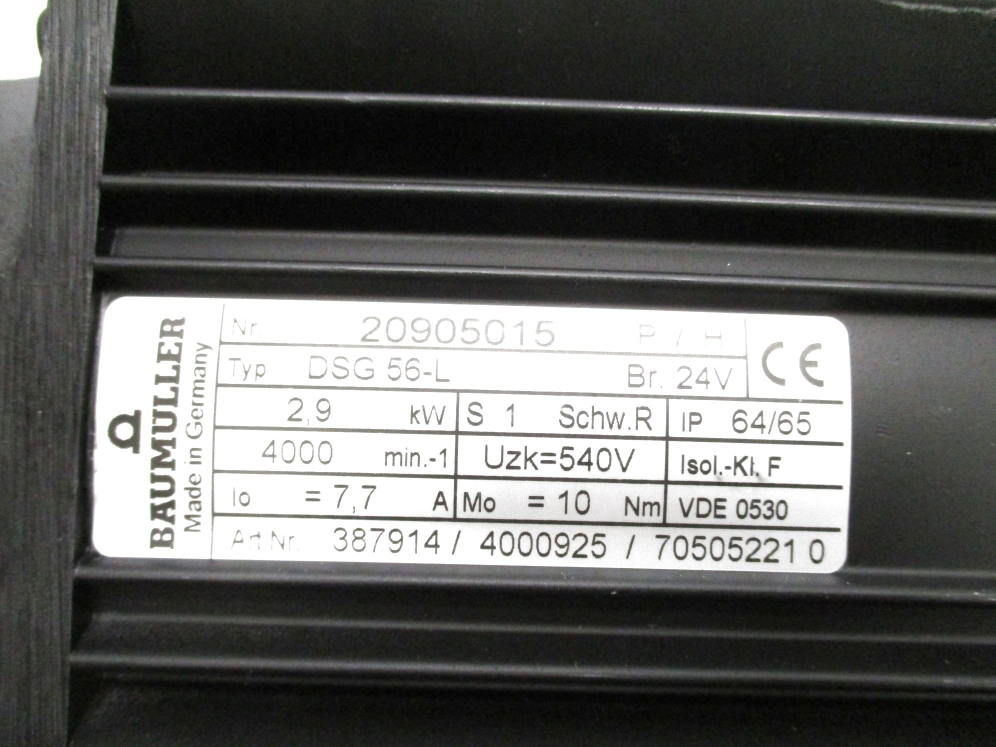 BAUMULLER DSG56-L 20905015 UNMP