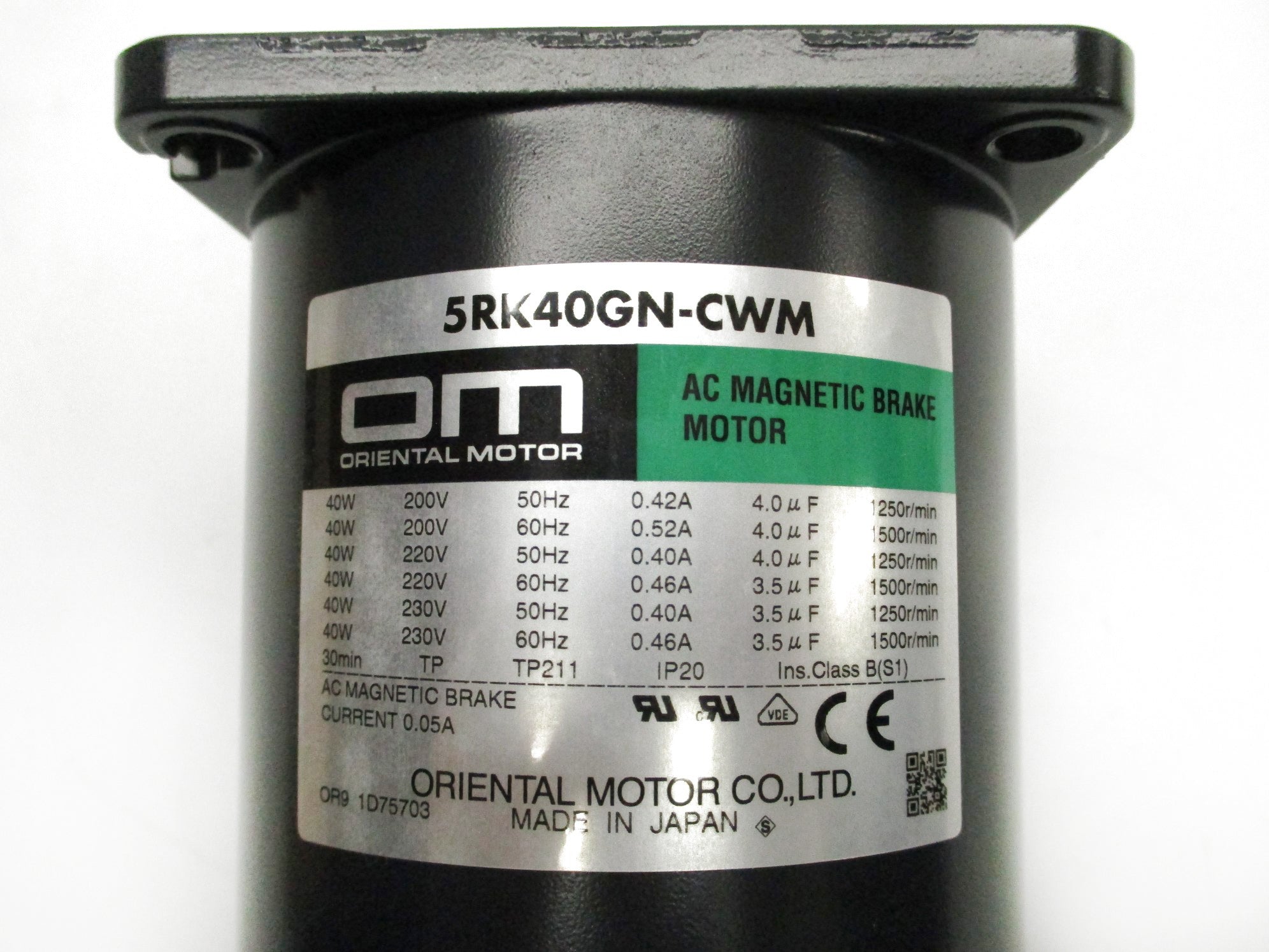 ORIENTAL MOTOR 5RK40GN-CWME NSMP
